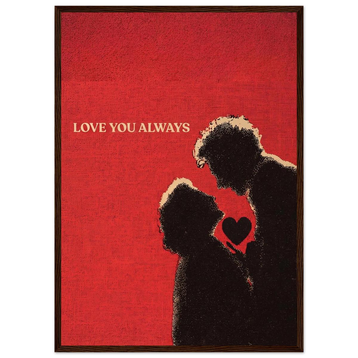 Rizen Love You Always - Premium Framed Wall Art