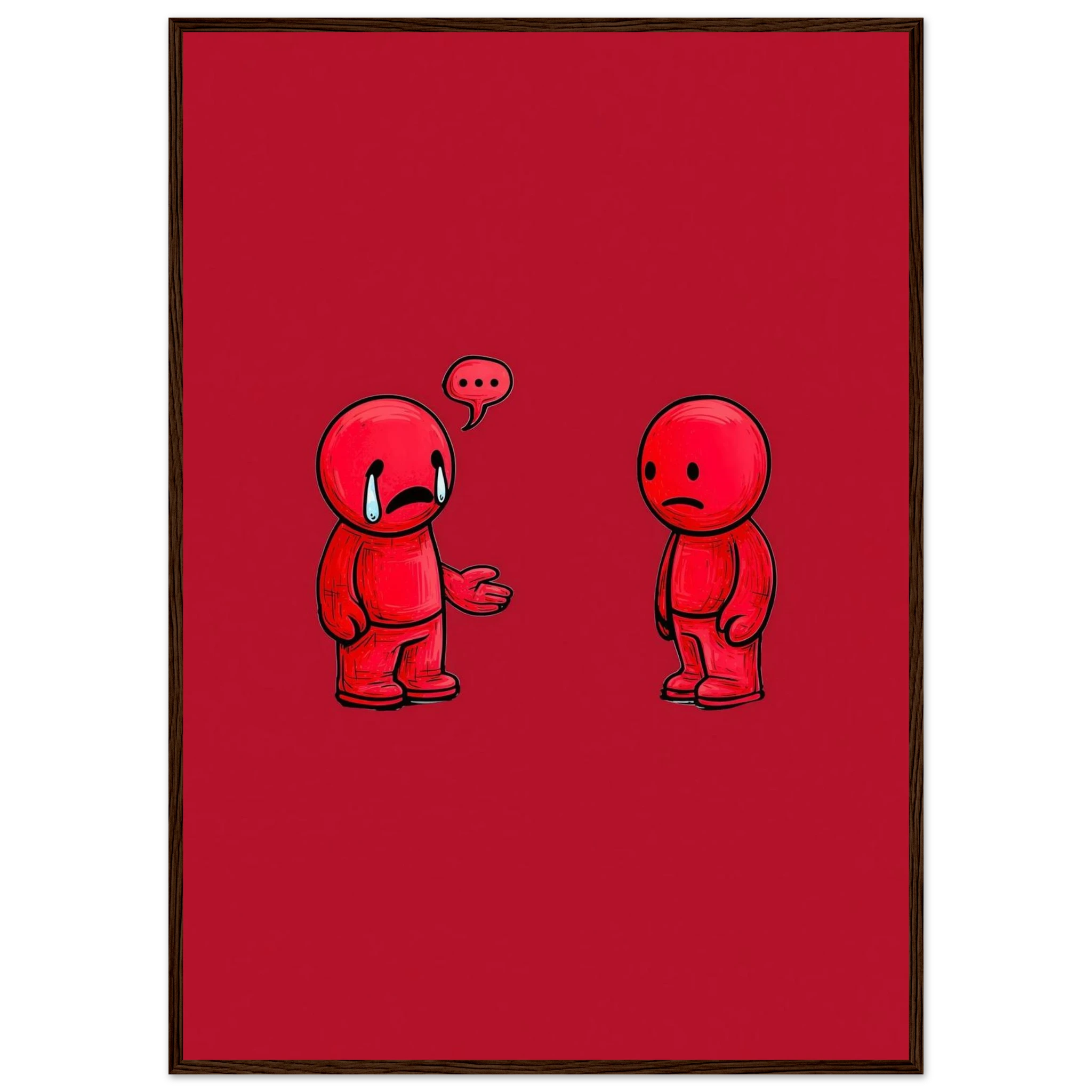 Rizen Anxious &amp; Avoidant - Premium Framed Wall Art