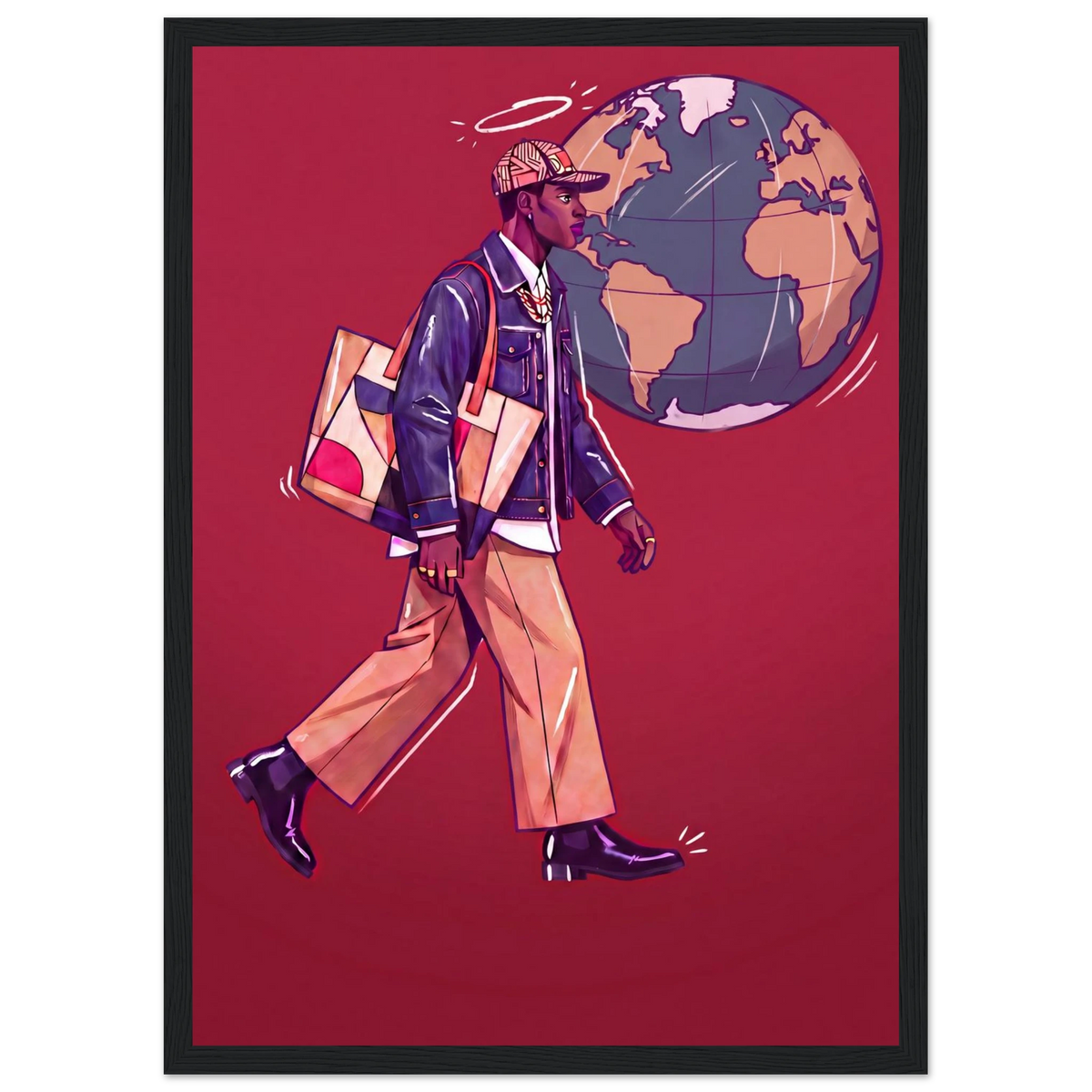 Rizen Global Stride - Premium Framed Wall Art