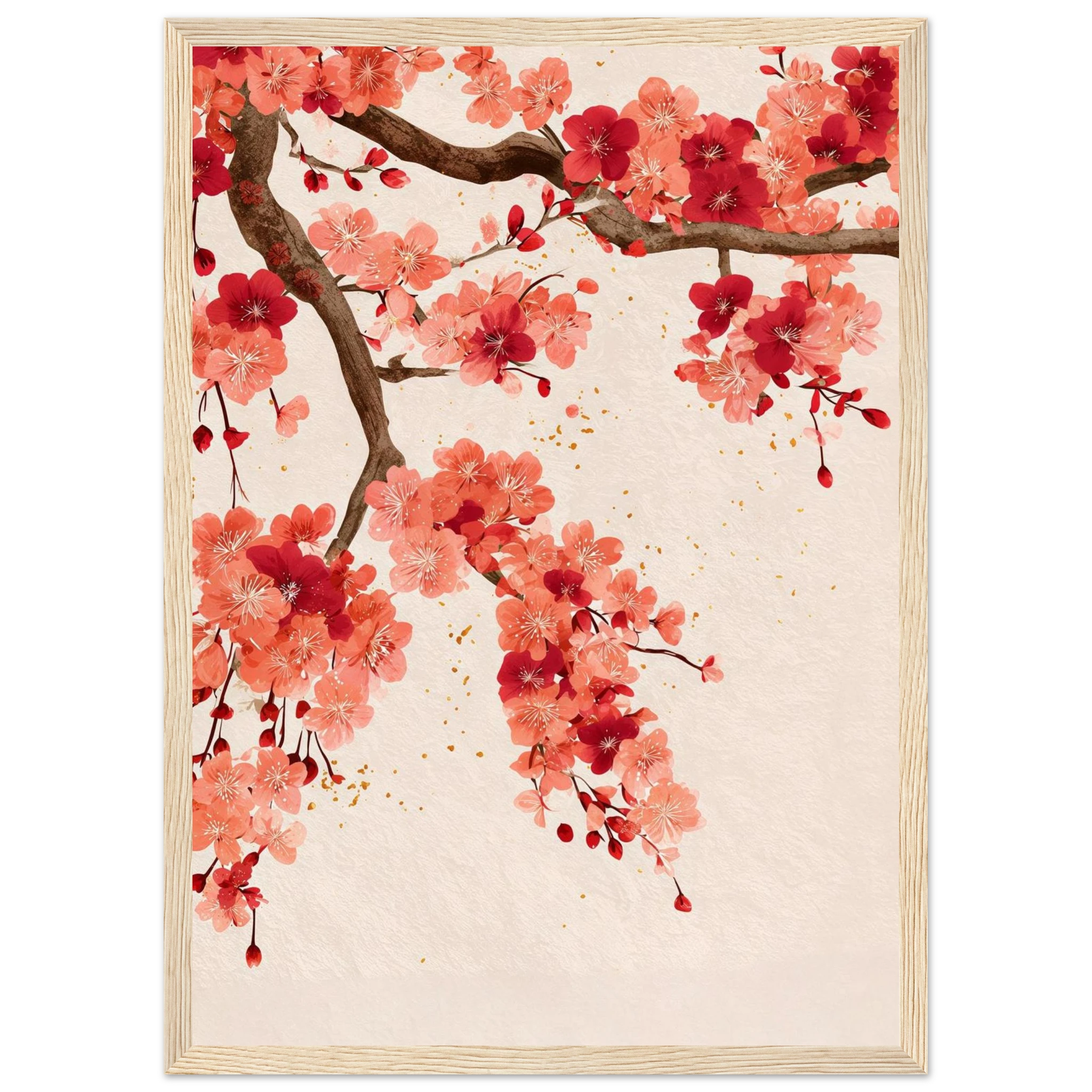 Rizen Ember Tree - Premium Framed Wall Art