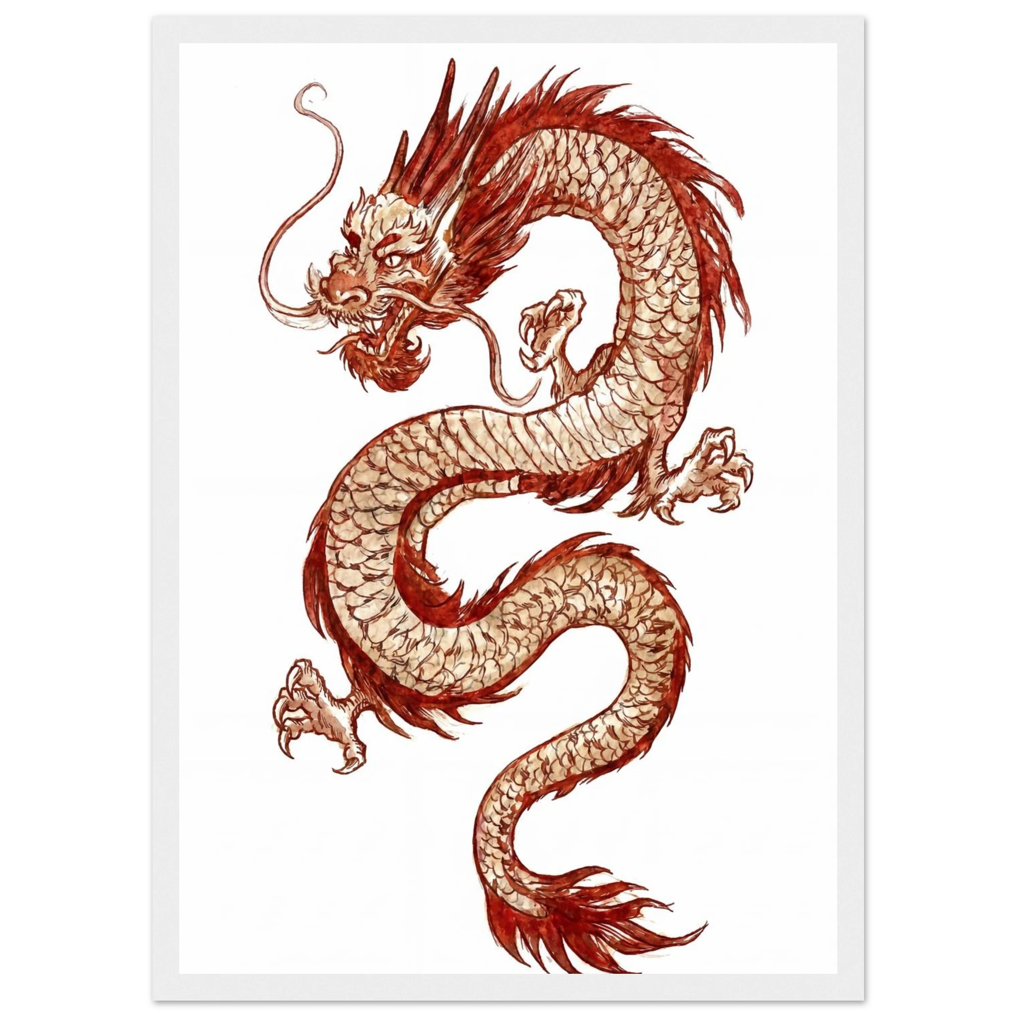 Rizen The Last Dragon - Premium Framed Wall Art