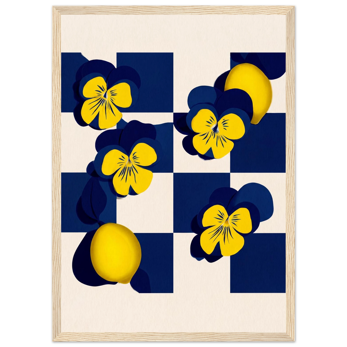 Rizen Life's Little Lemons - Premium Framed Wall Art