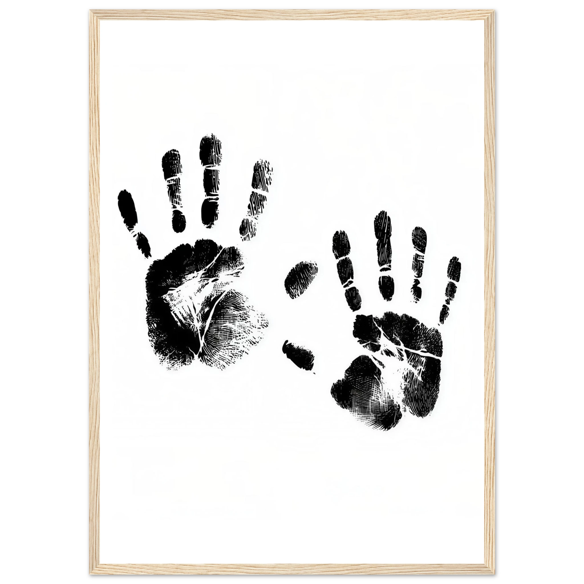 Rizen Memory of Hands - Premium Framed Wall Art