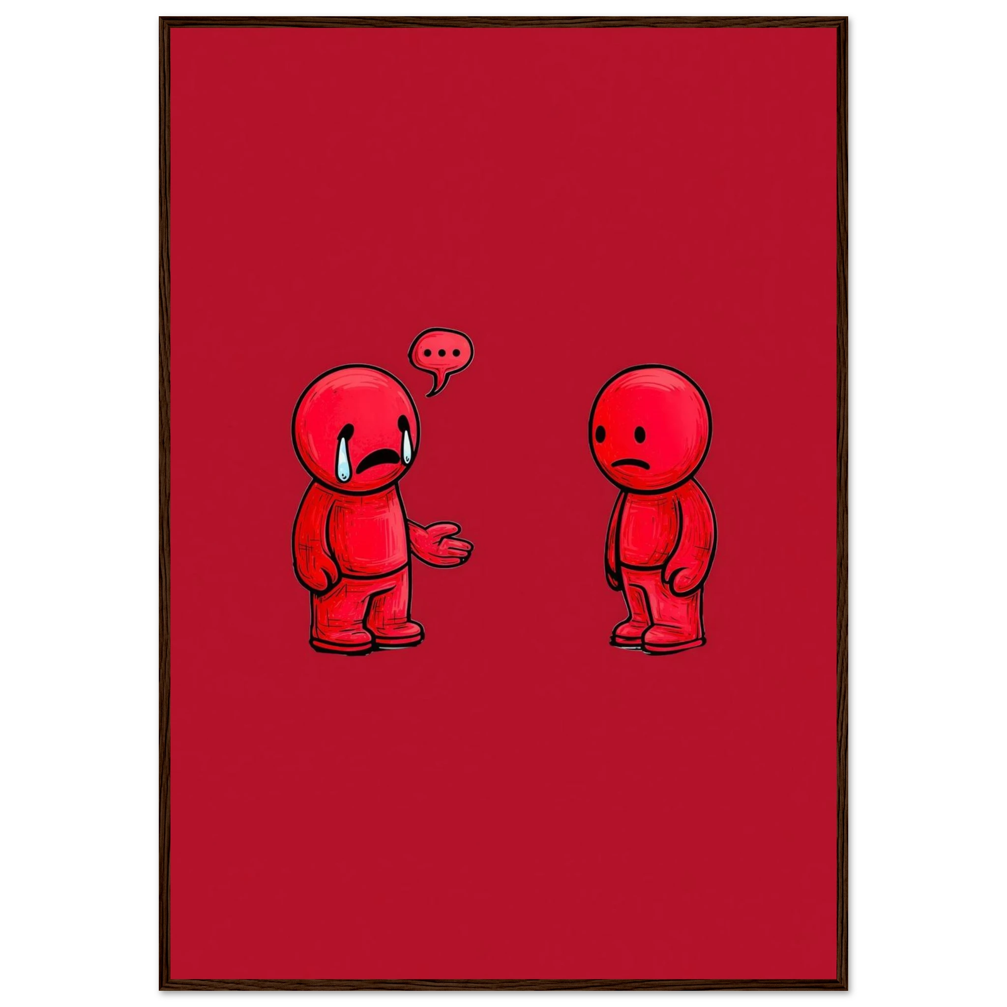 Rizen Anxious &amp; Avoidant - Premium Framed Wall Art
