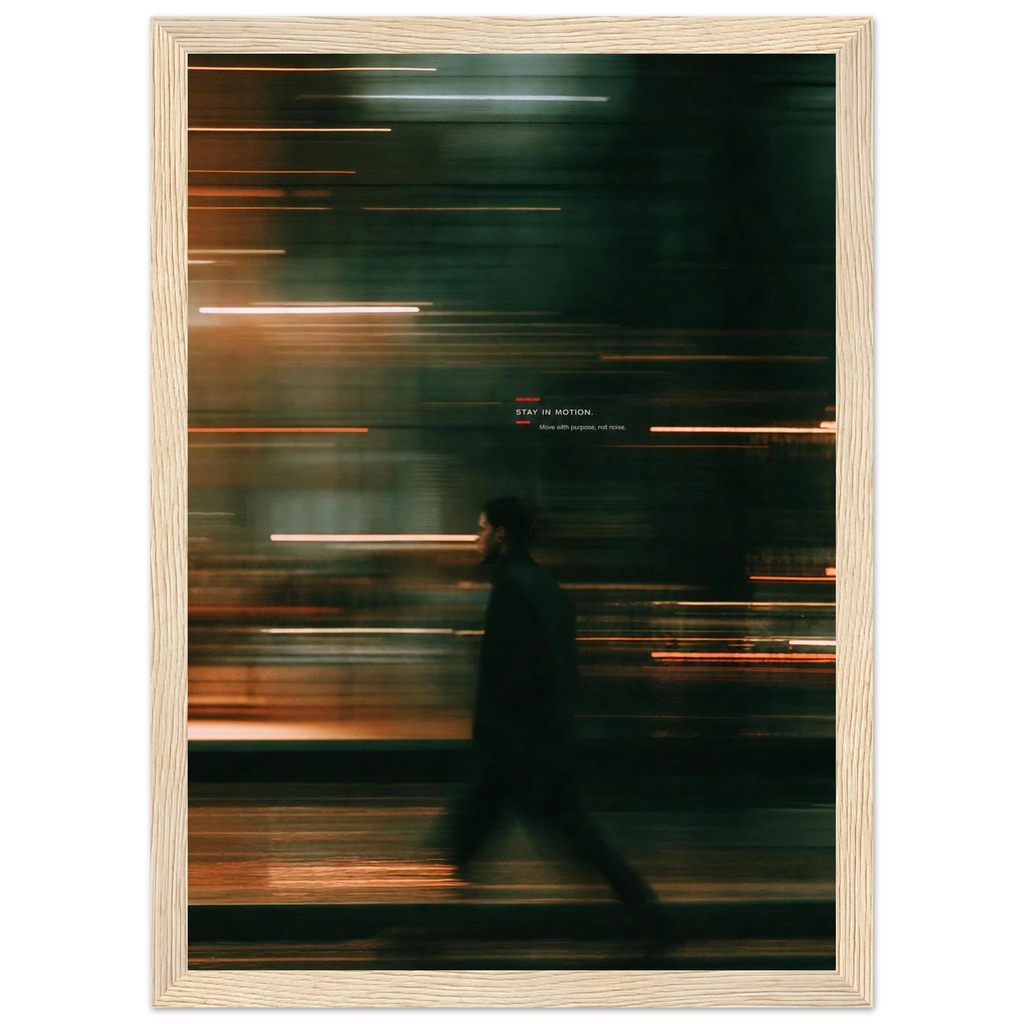 Rizen Stay In Motion - Premium Framed Wall Art