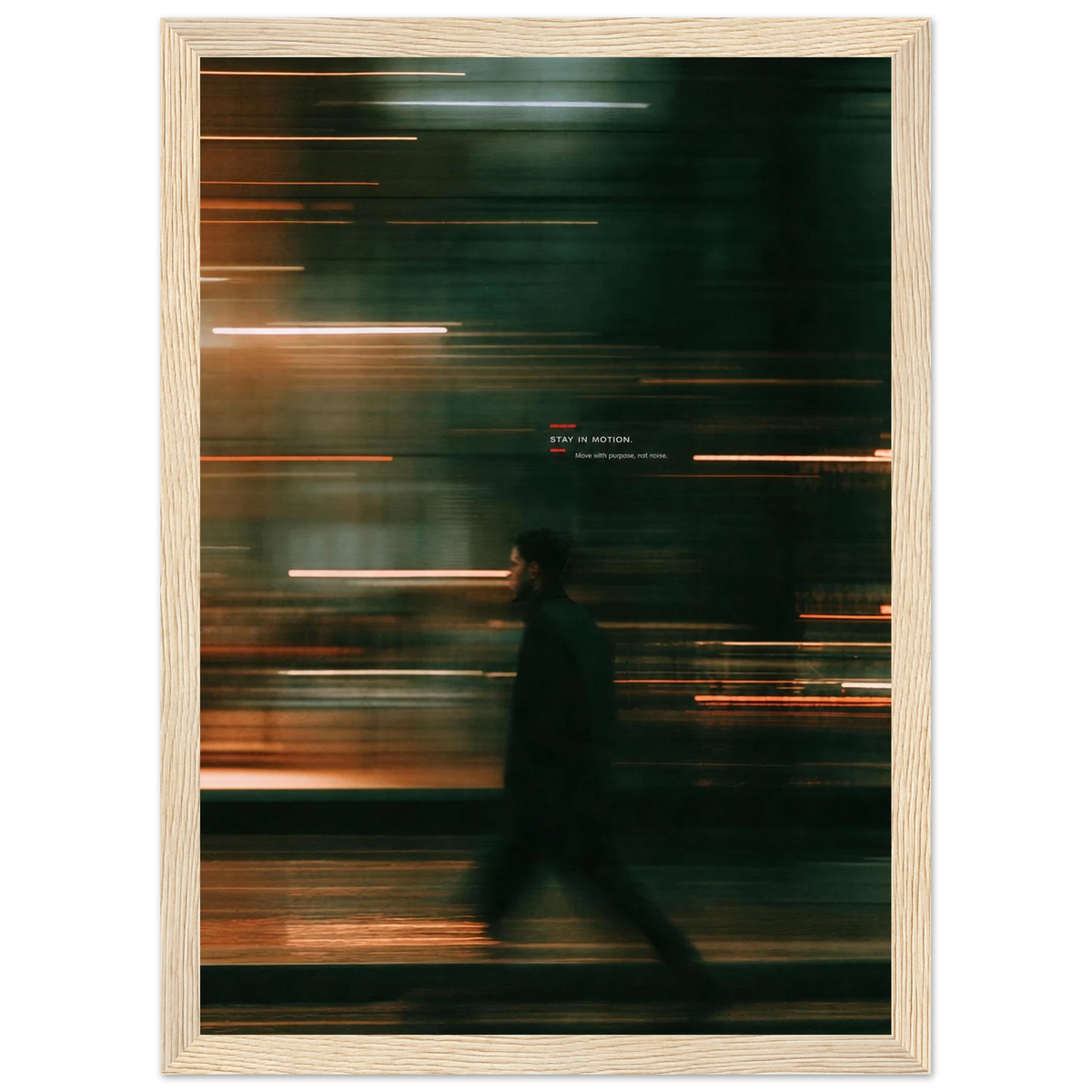 Rizen Stay In Motion - Premium Framed Wall Art