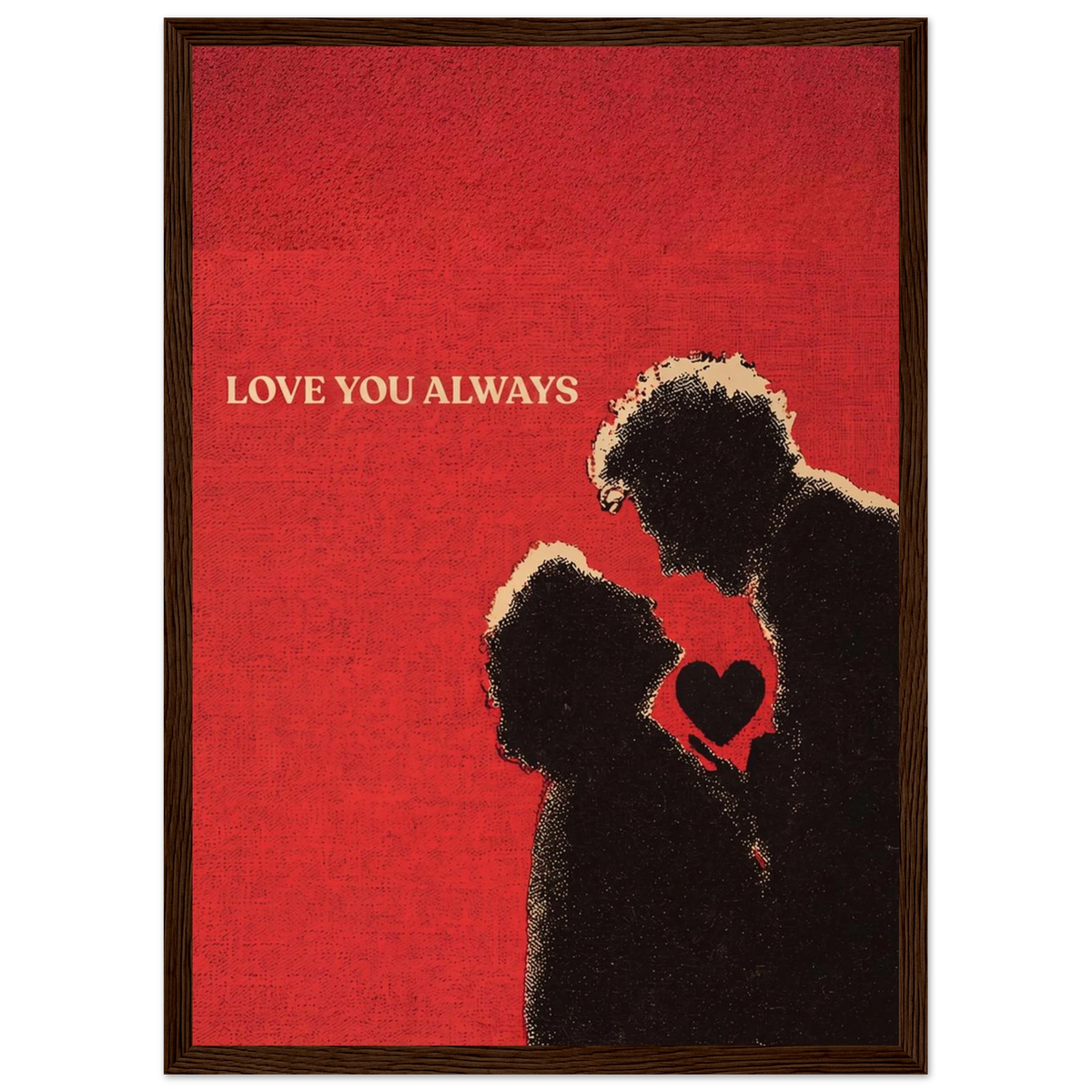 Rizen Love You Always - Premium Framed Wall Art