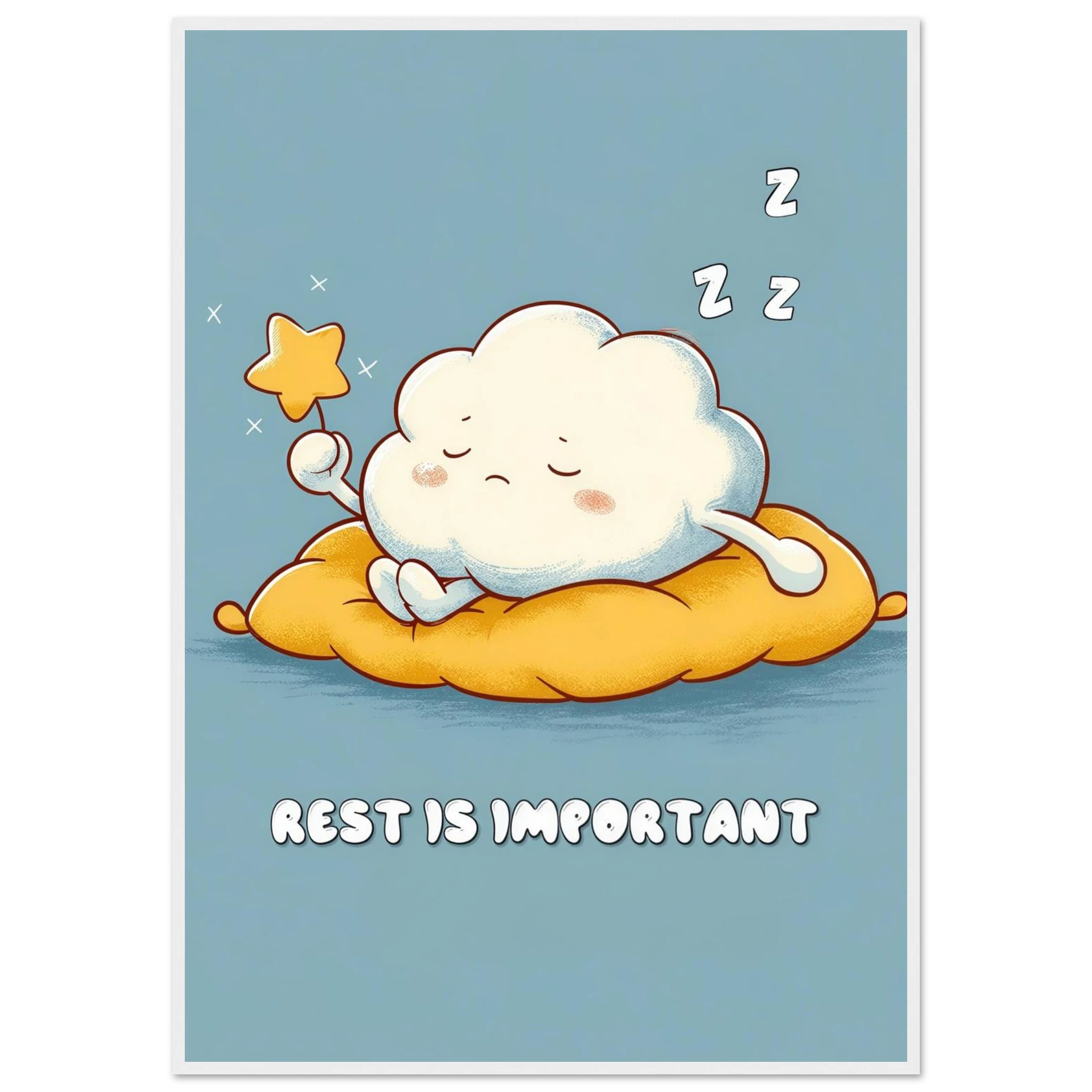 Rizen Rest is Important - Premium Framed Wall Art