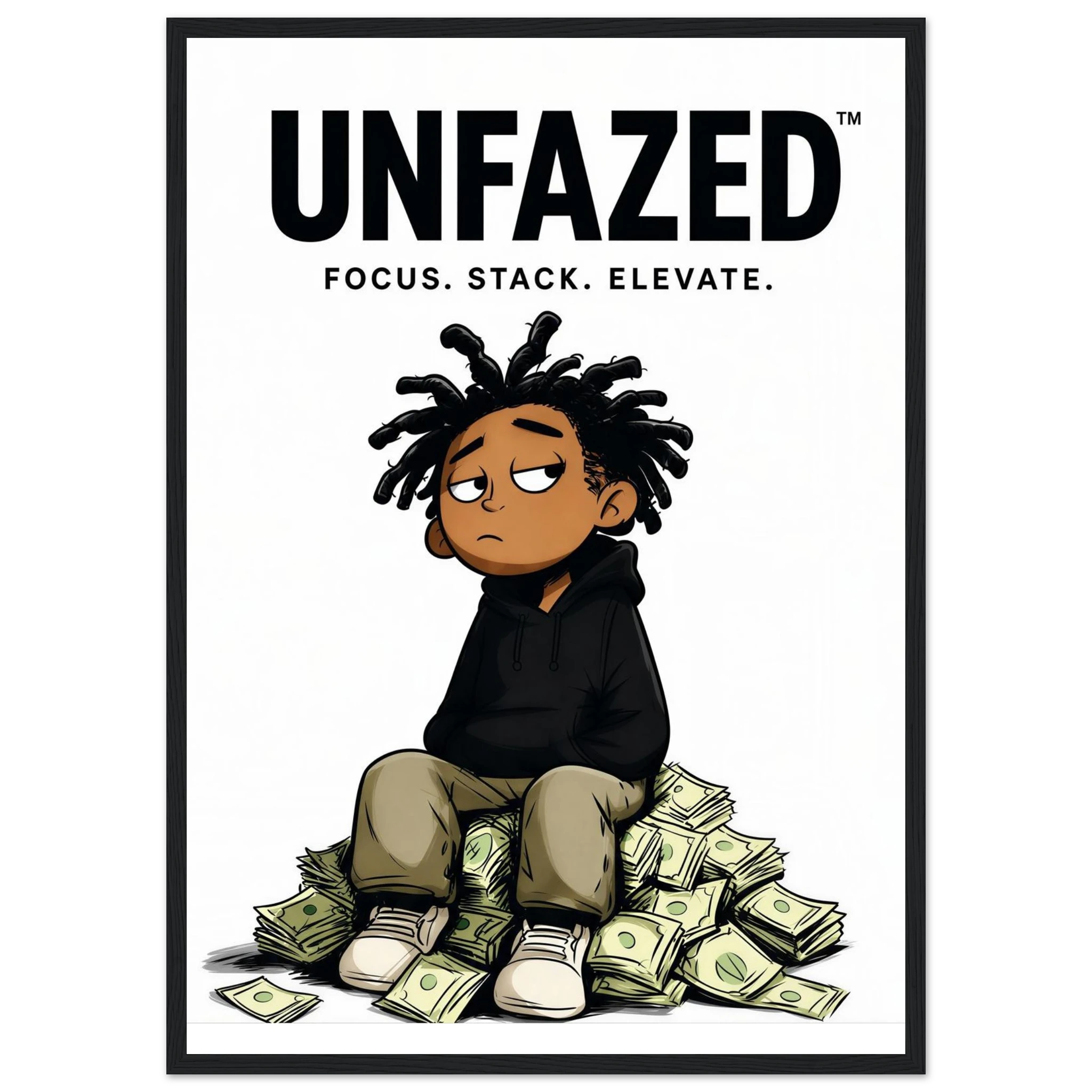 Rizen Unfazed - Premium Framed Wall Art