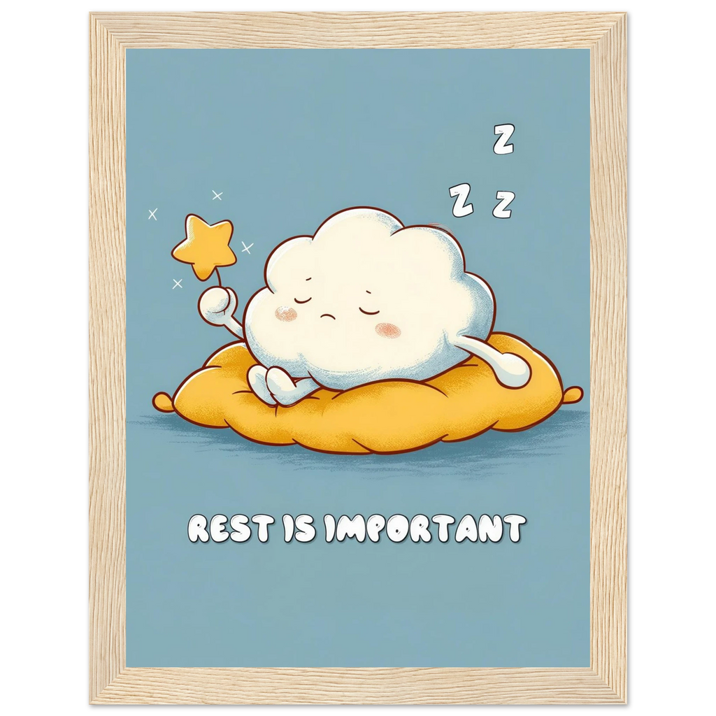 Rizen Rest is Important - Premium Framed Wall Art