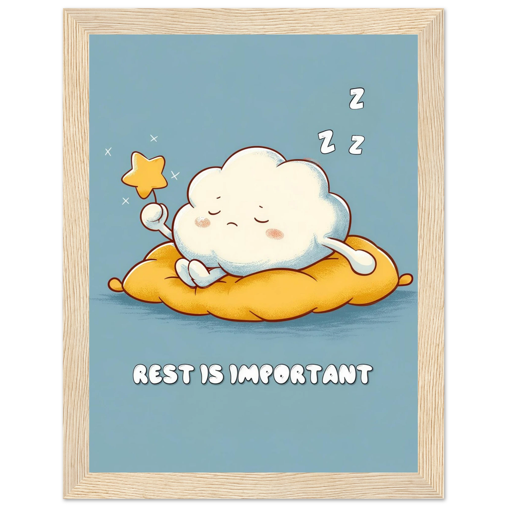Rizen Rest is Important - Premium Framed Wall Art