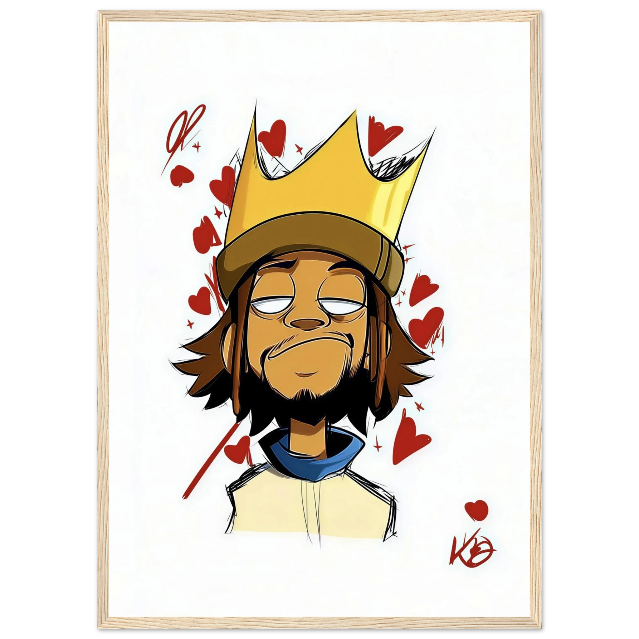 Rizen Crowned Affection - Premium Framed Wall Art