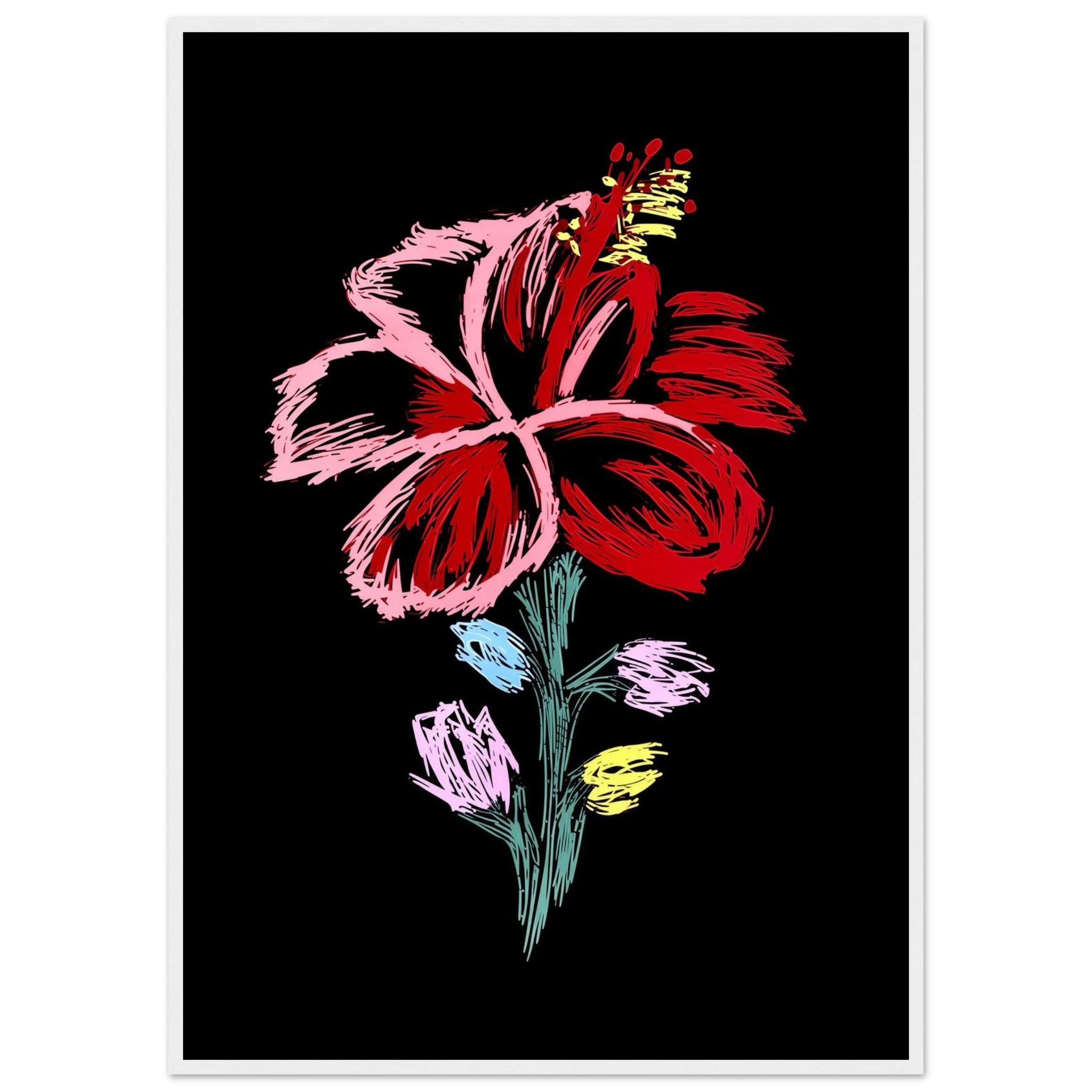 Rizen Flower - Premium Framed Wall Art