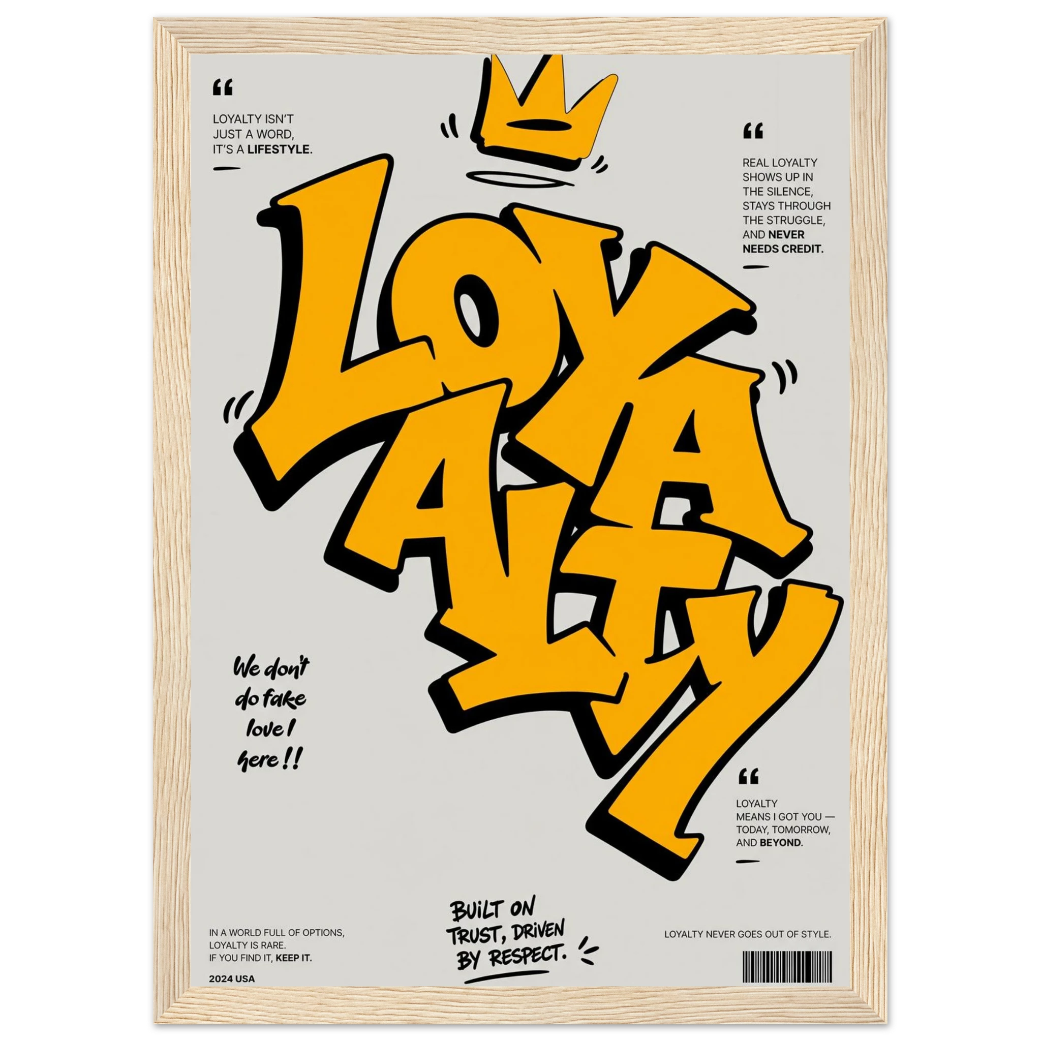 Rizen Loyalty - Premium Framed Wall Art