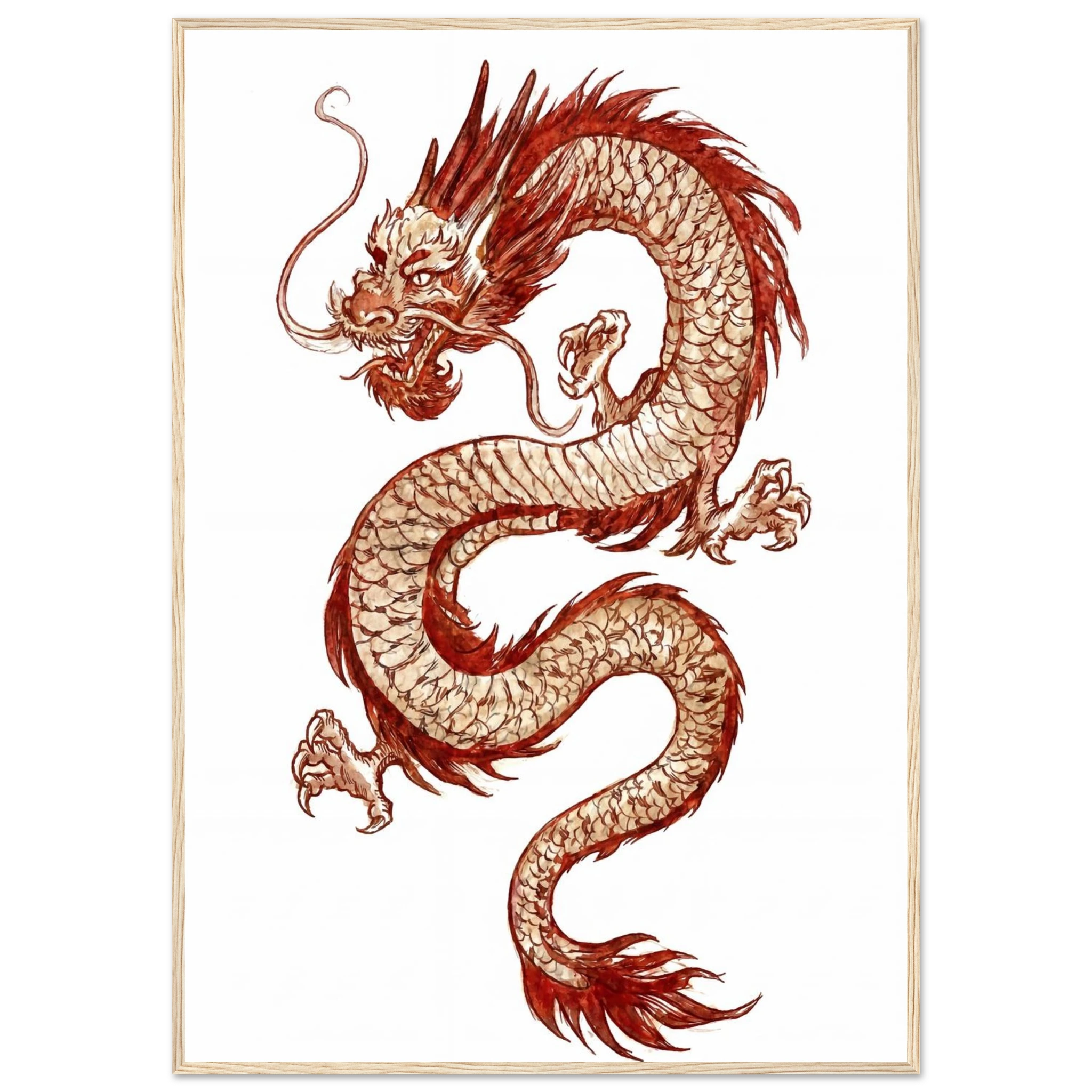 Rizen The Last Dragon - Premium Framed Wall Art