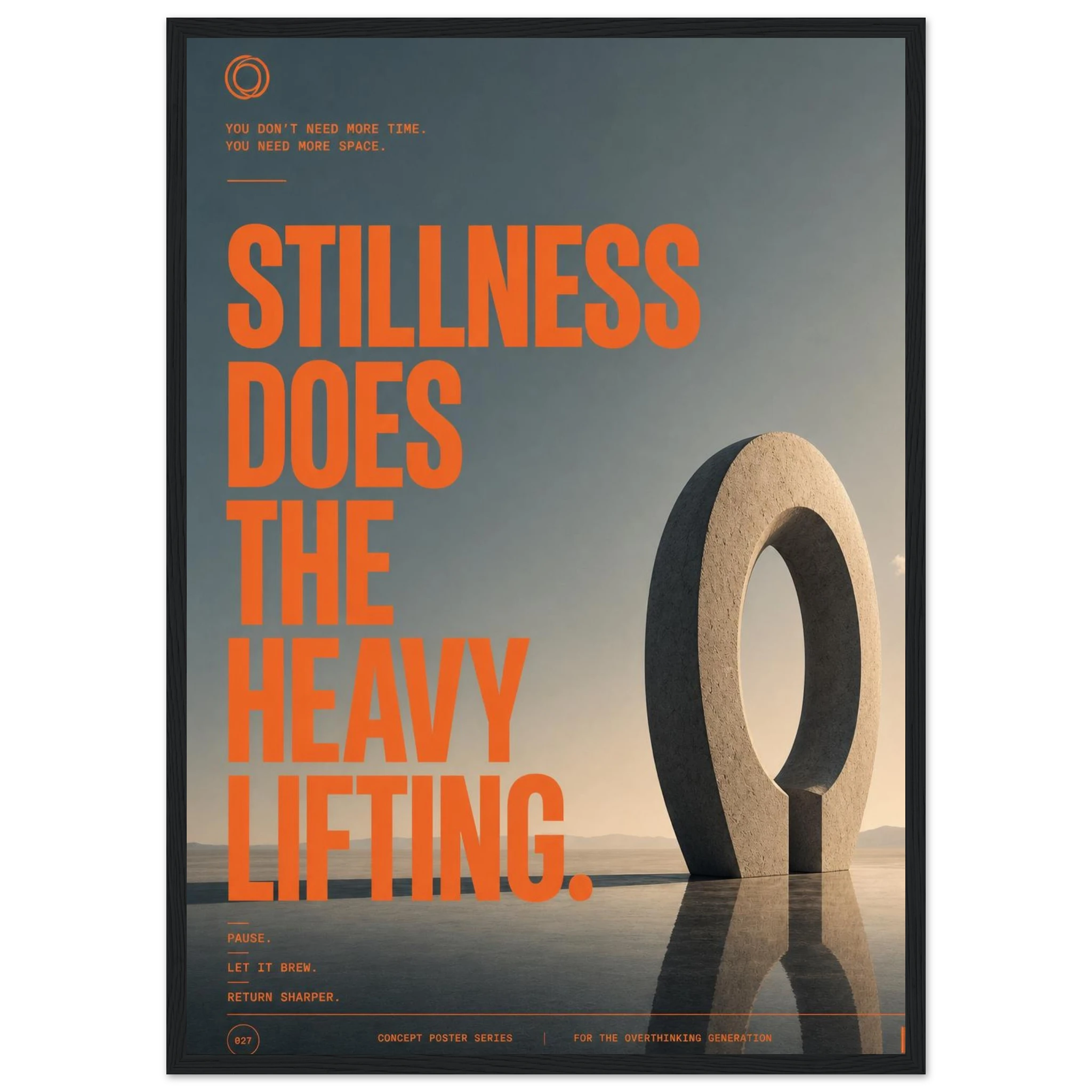 Rizen Stillness - Premium Framed Wall Art