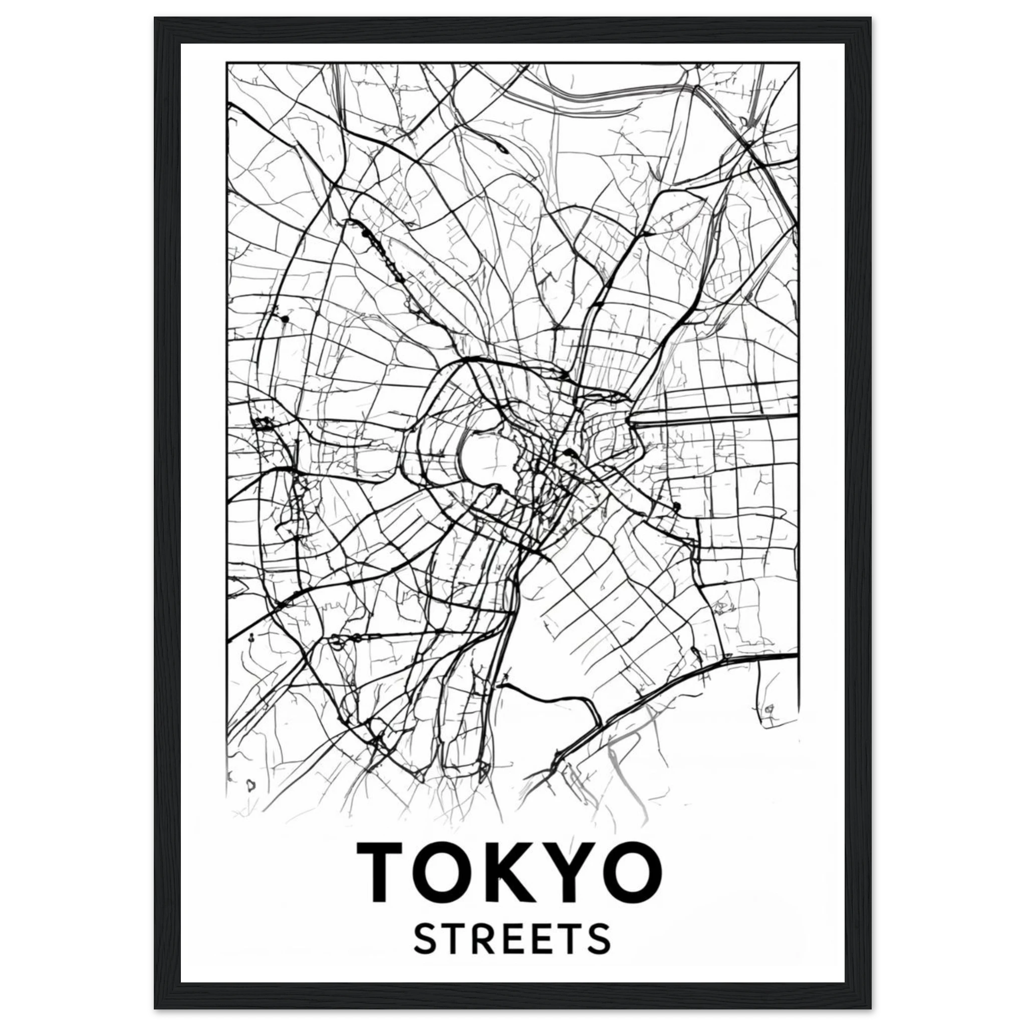 Rizen Tokyo Streets - Premium Framed Wall Art