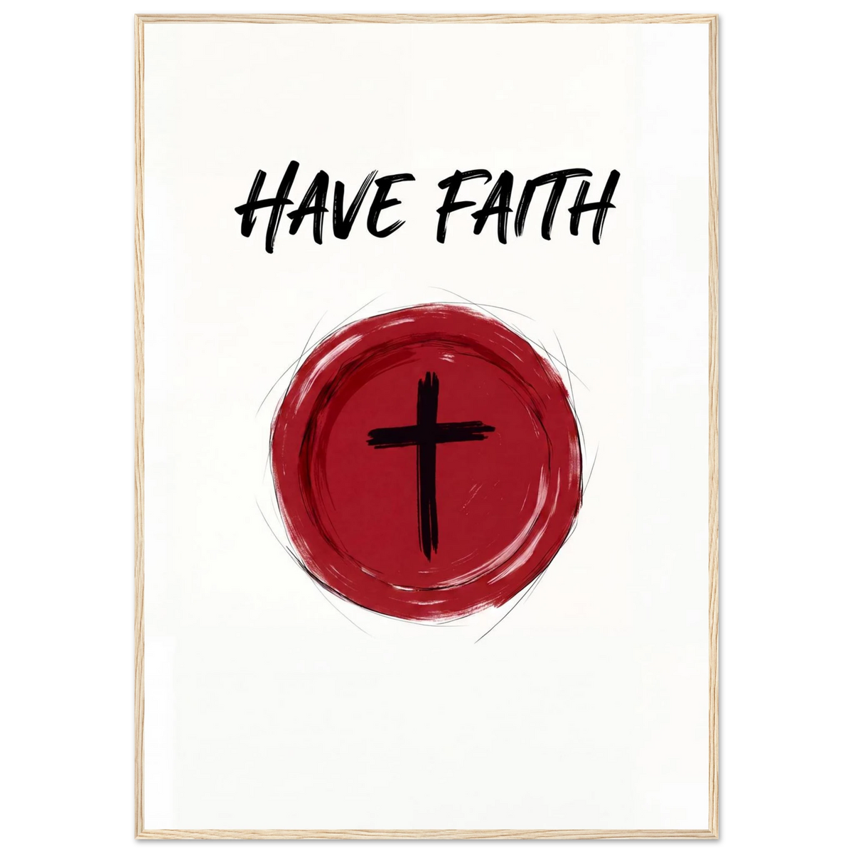 Rizen Have Faith - Premium Framed Wall Art