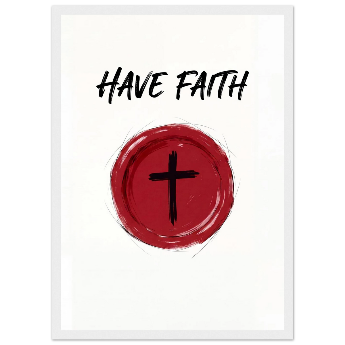 Rizen Have Faith - Premium Framed Wall Art