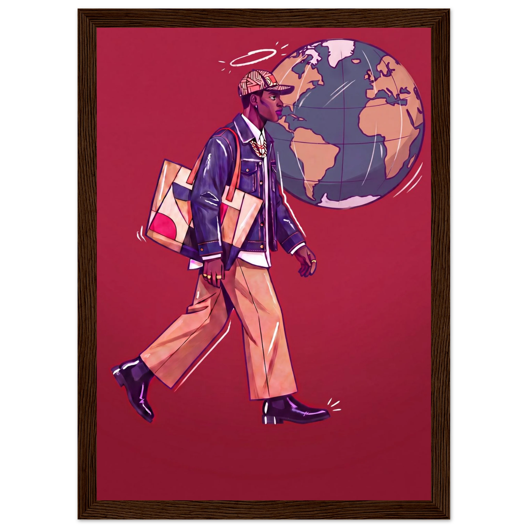 Rizen Global Stride - Premium Framed Wall Art