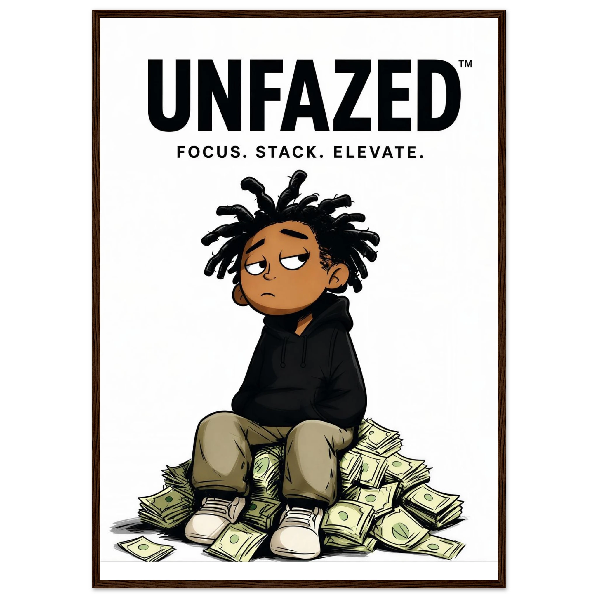 Rizen Unfazed - Premium Framed Wall Art