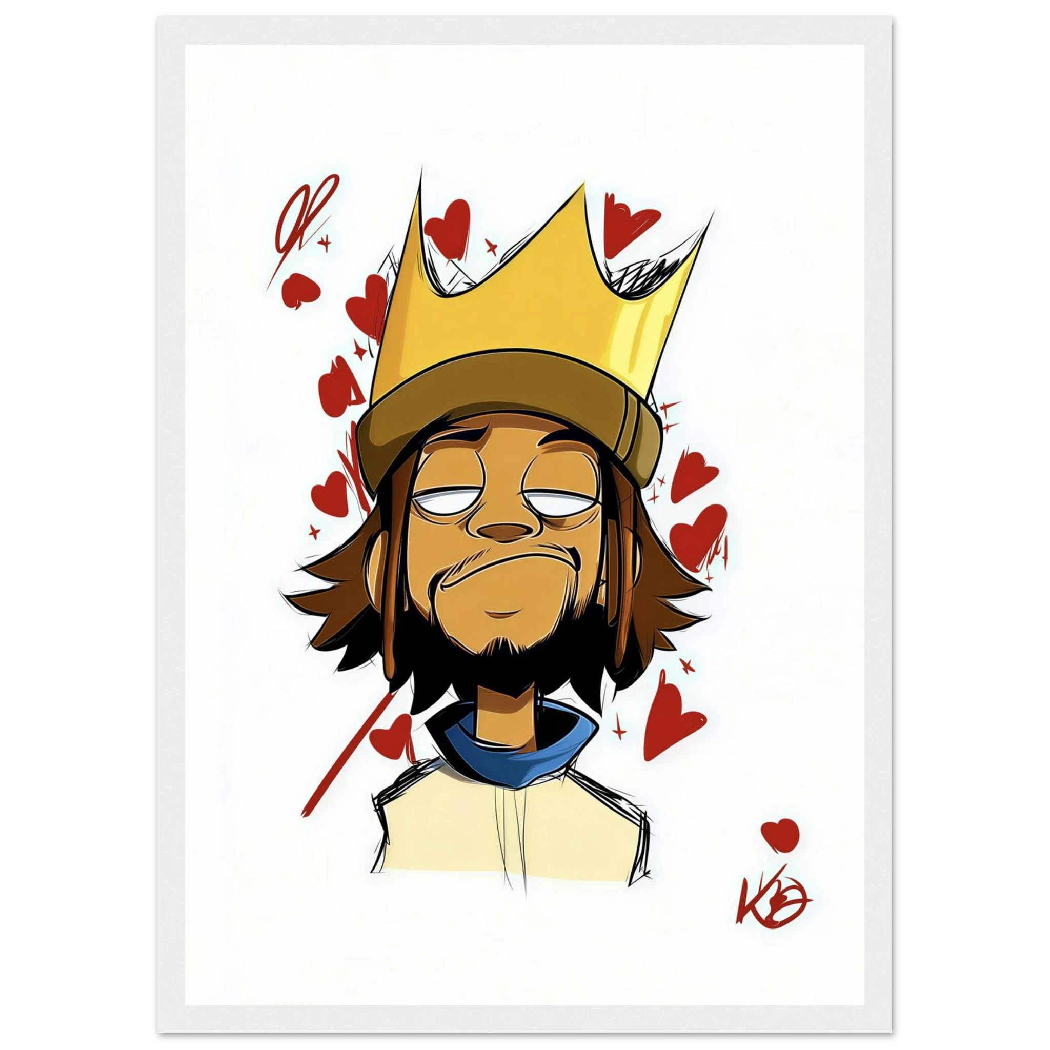 Rizen Crowned Affection - Premium Framed Wall Art