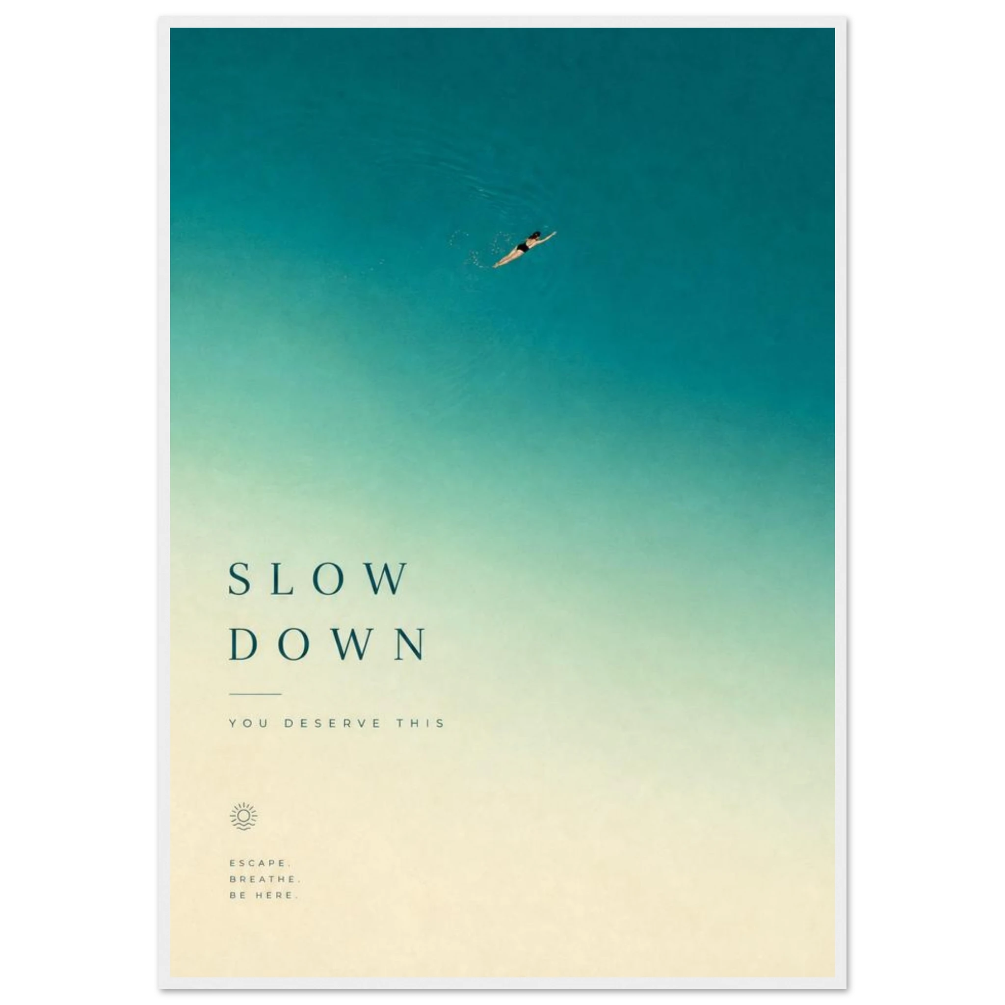 Rizen Slow Down - Premium Framed Wall Art