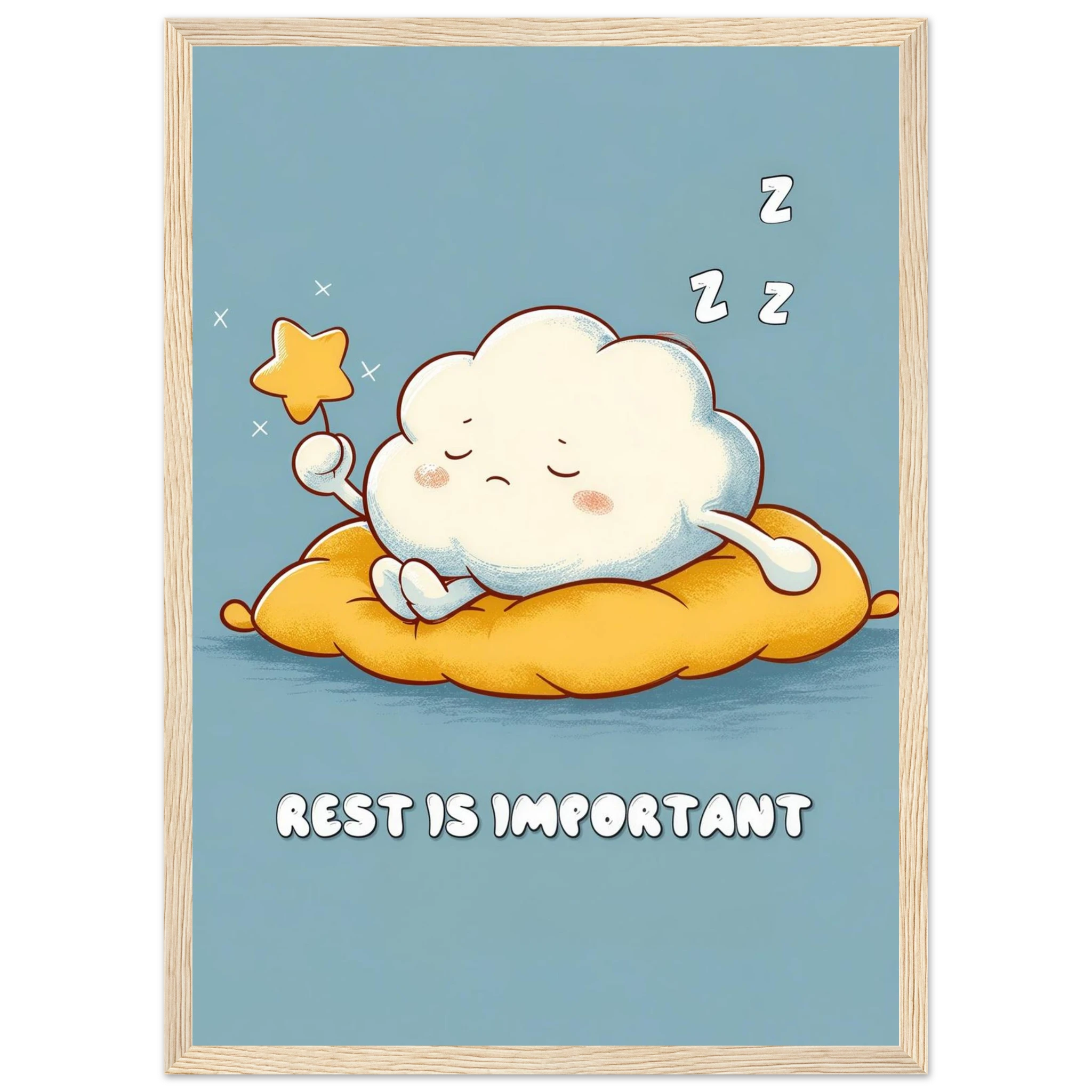 Rizen Rest is Important - Premium Framed Wall Art
