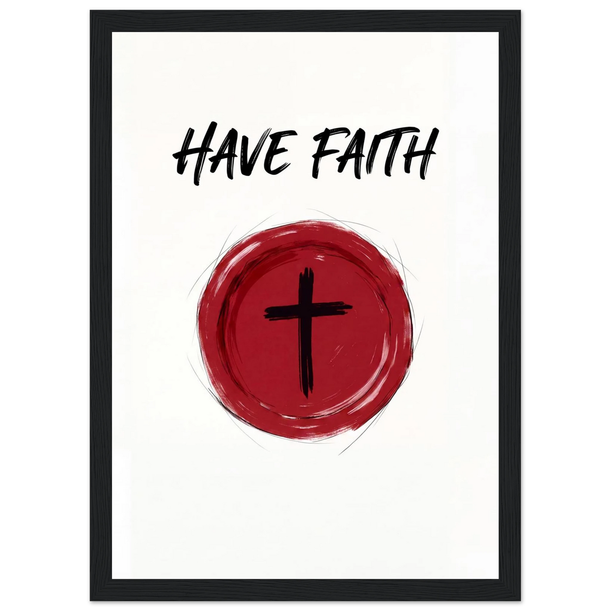 Rizen Have Faith - Premium Framed Wall Art