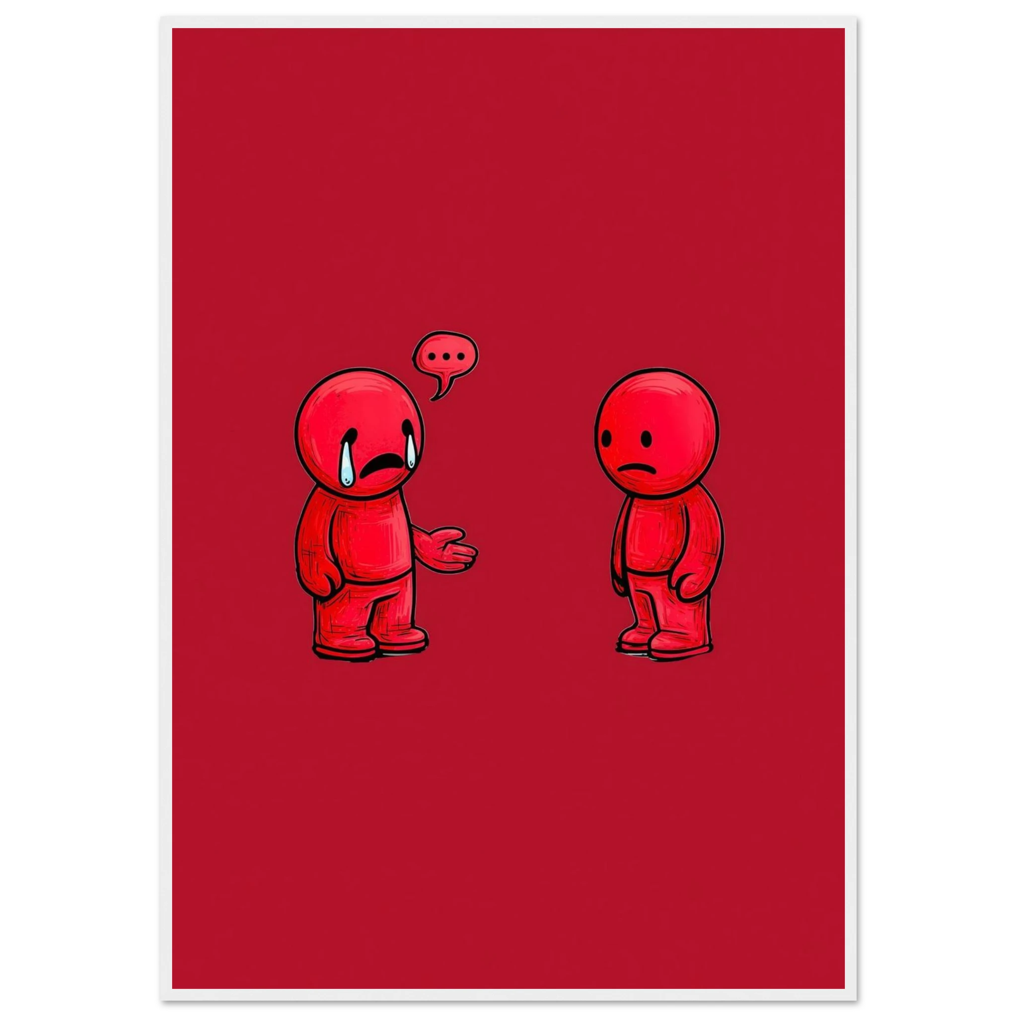Rizen Anxious &amp; Avoidant - Premium Framed Wall Art