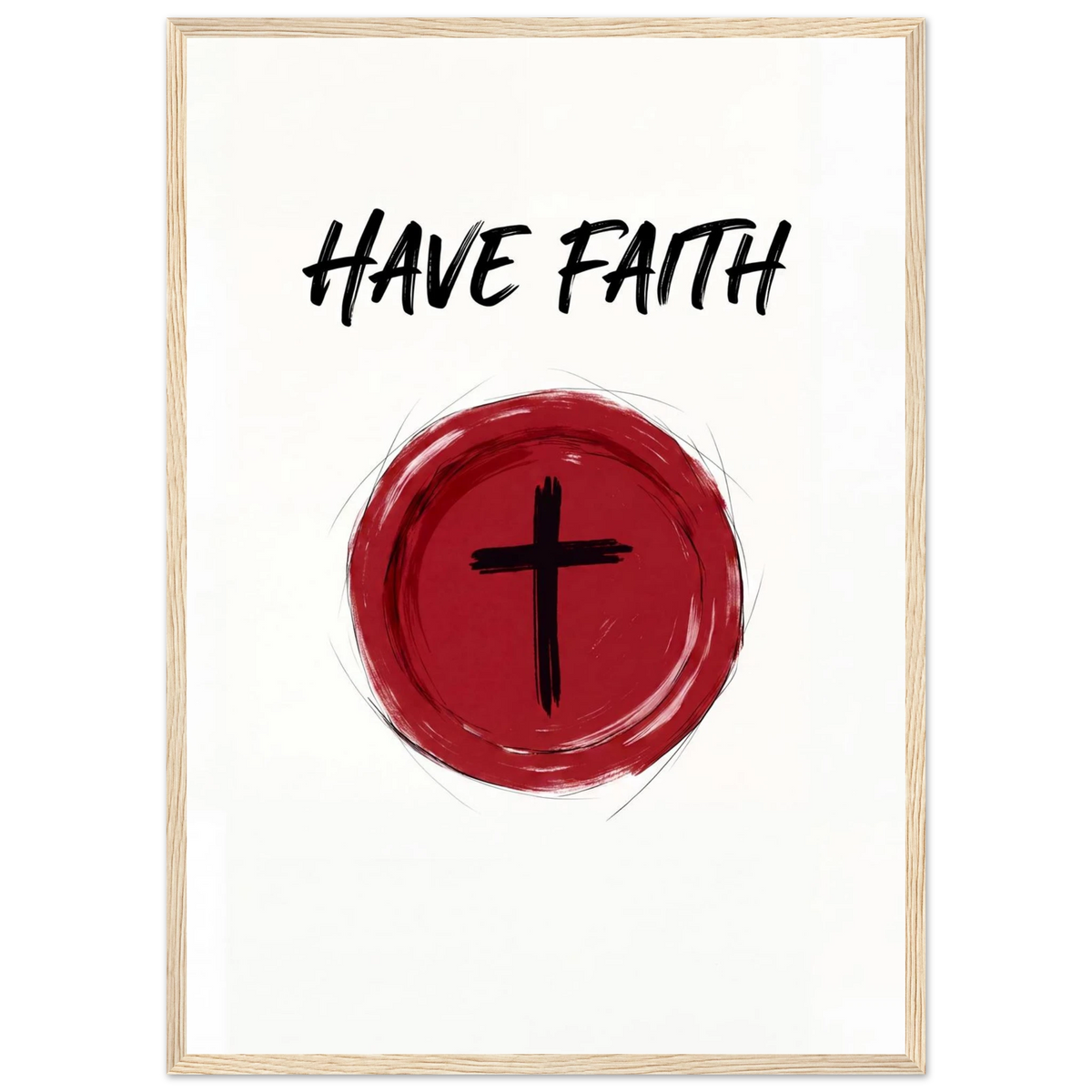 Rizen Have Faith - Premium Framed Wall Art