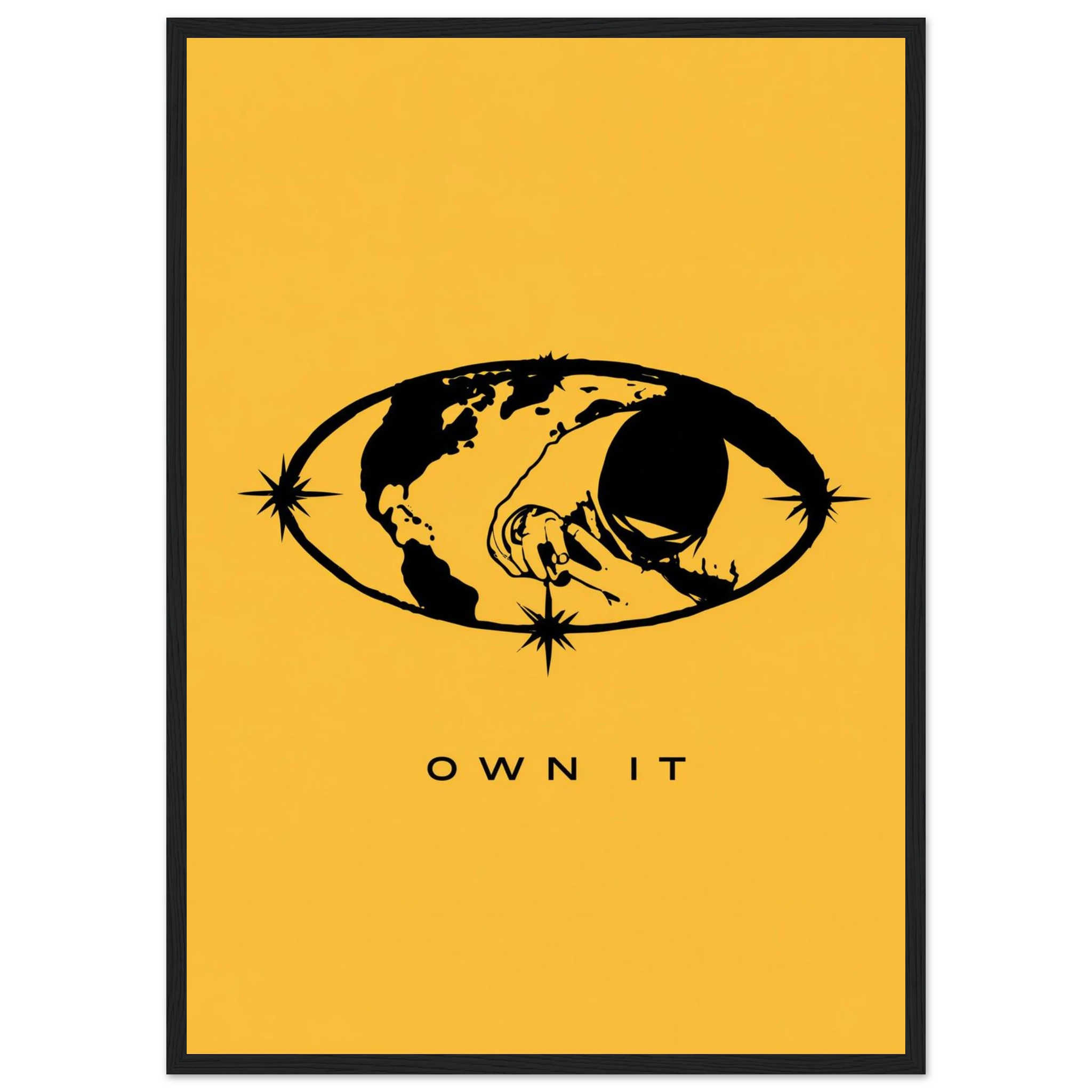 Rizen OWN IT - Premium Framed Wall Art