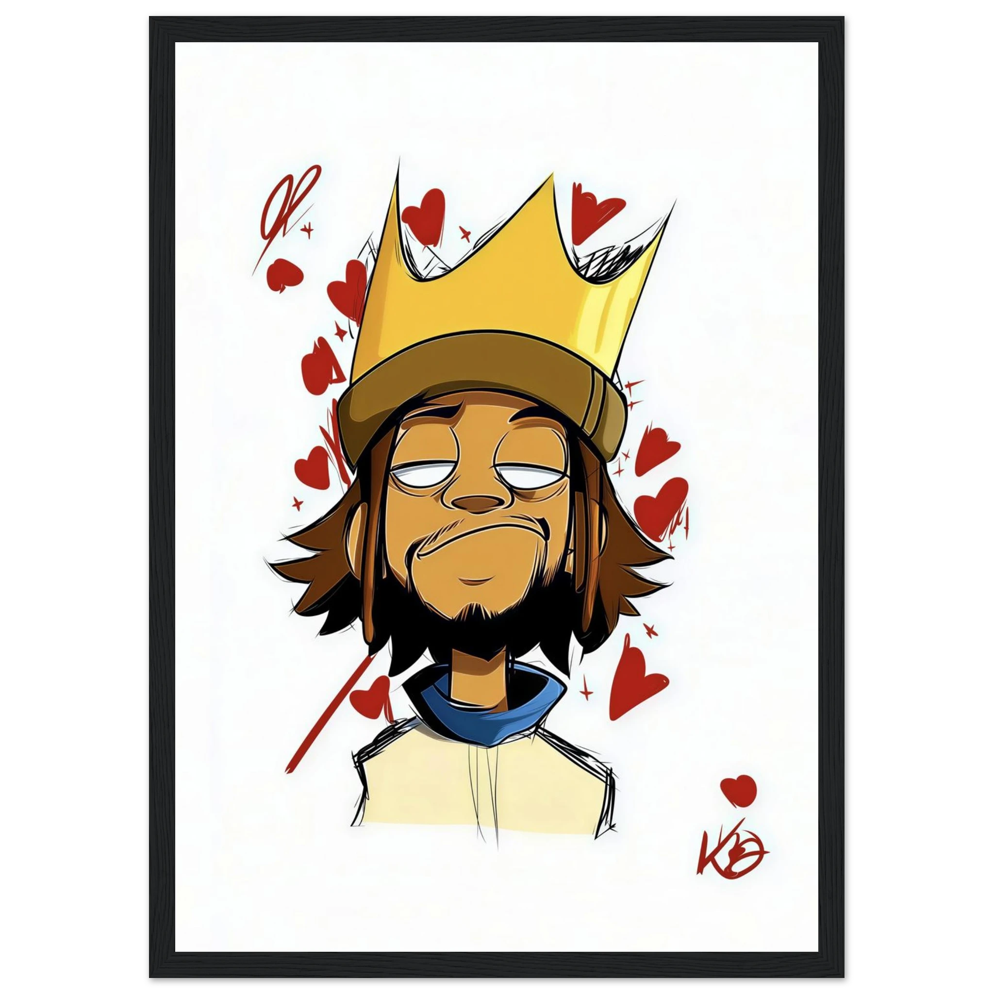 Rizen Crowned Affection - Premium Framed Wall Art