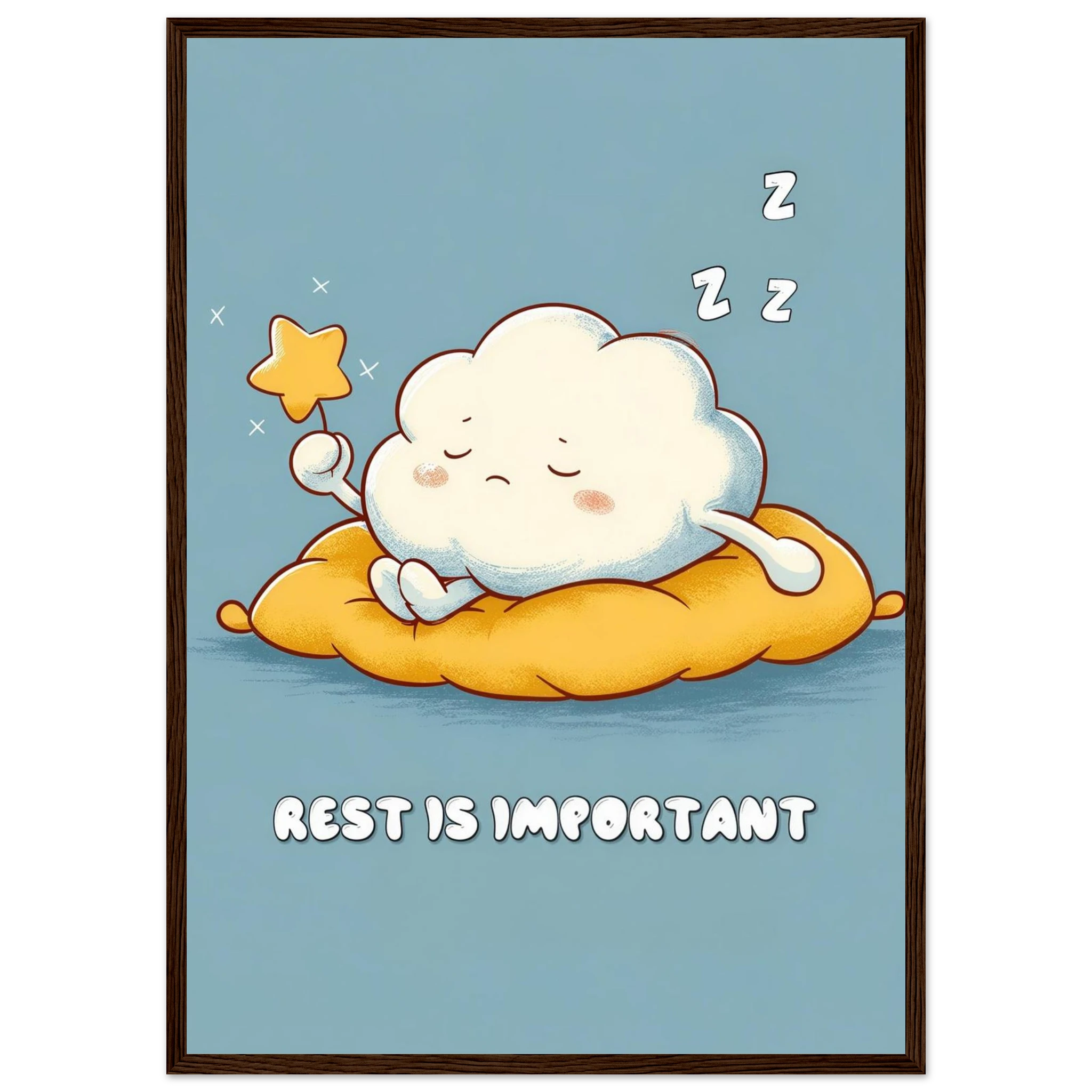 Rizen Rest is Important - Premium Framed Wall Art