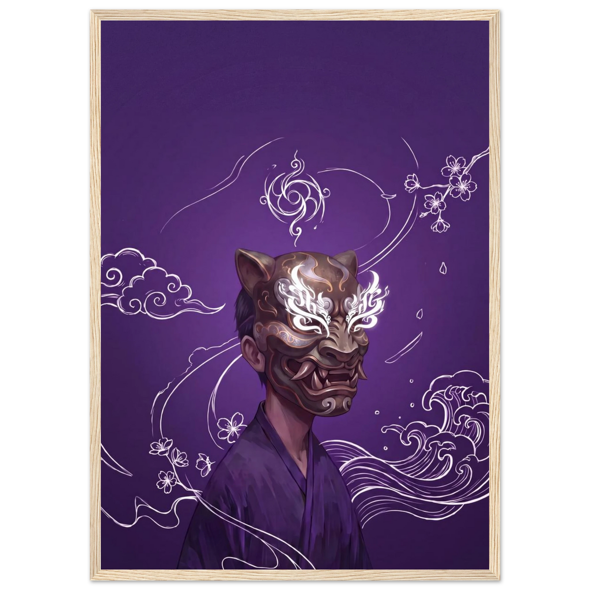 Rizen Beneath the Mask - Premium Framed Wall Art