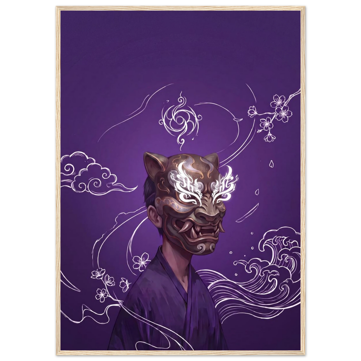 Rizen Beneath the Mask - Premium Framed Wall Art