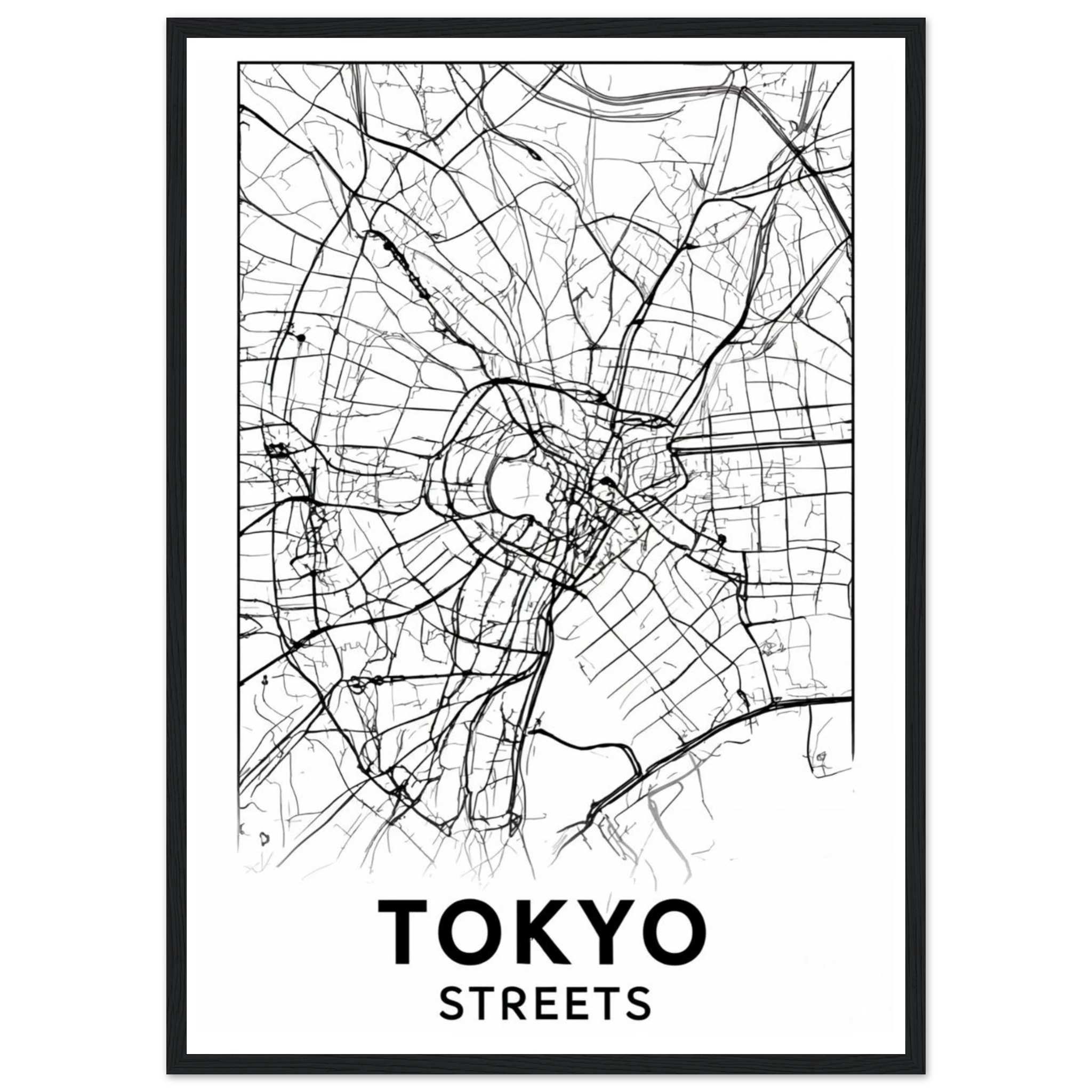 Rizen Tokyo Streets - Premium Framed Wall Art