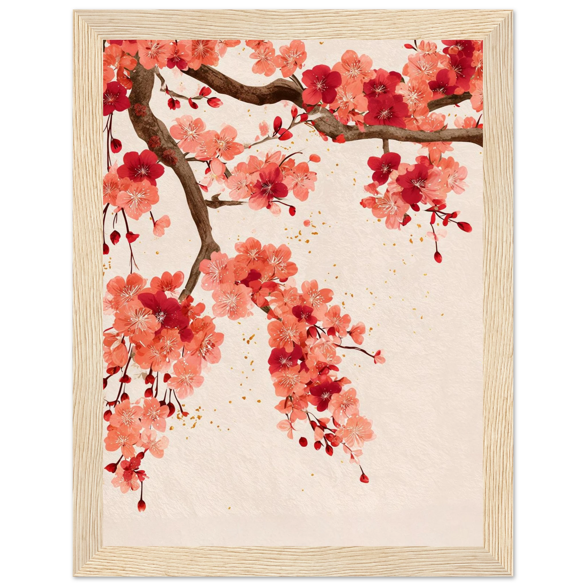 Rizen Ember Tree - Premium Framed Wall Art