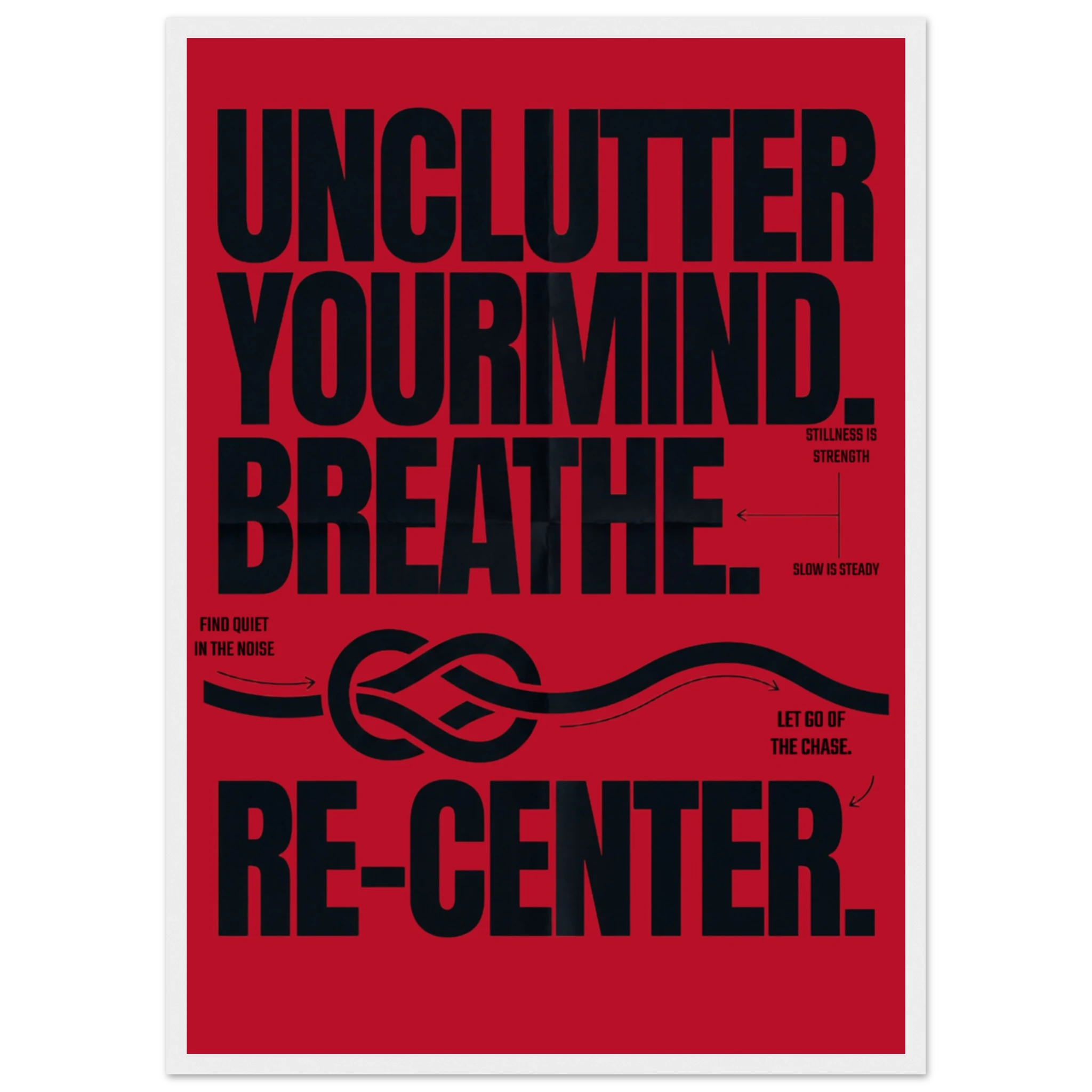 Rizen Unclutter - Premium Framed Wall Art
