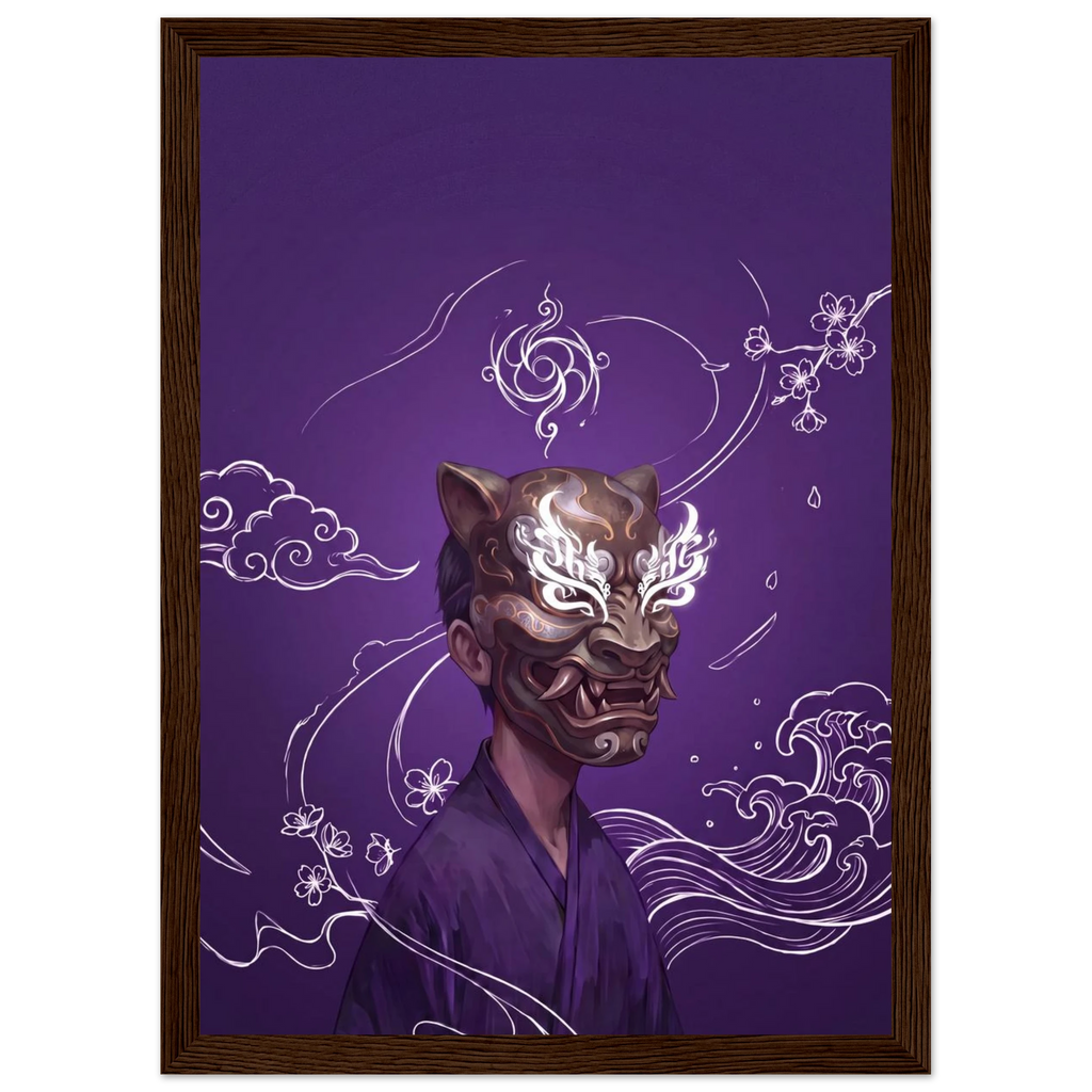 Rizen Beneath the Mask - Premium Framed Wall Art