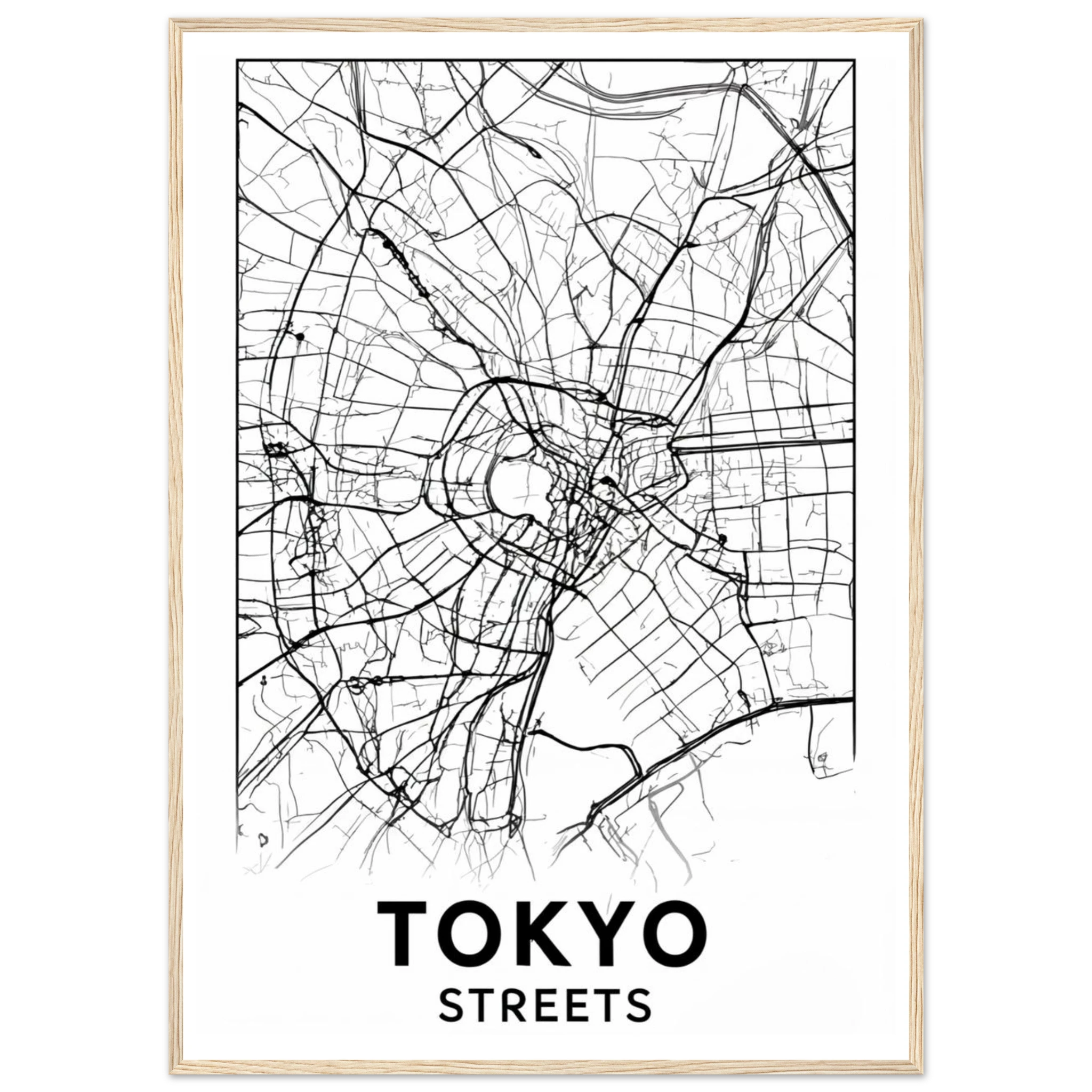Rizen Tokyo Streets - Premium Framed Wall Art