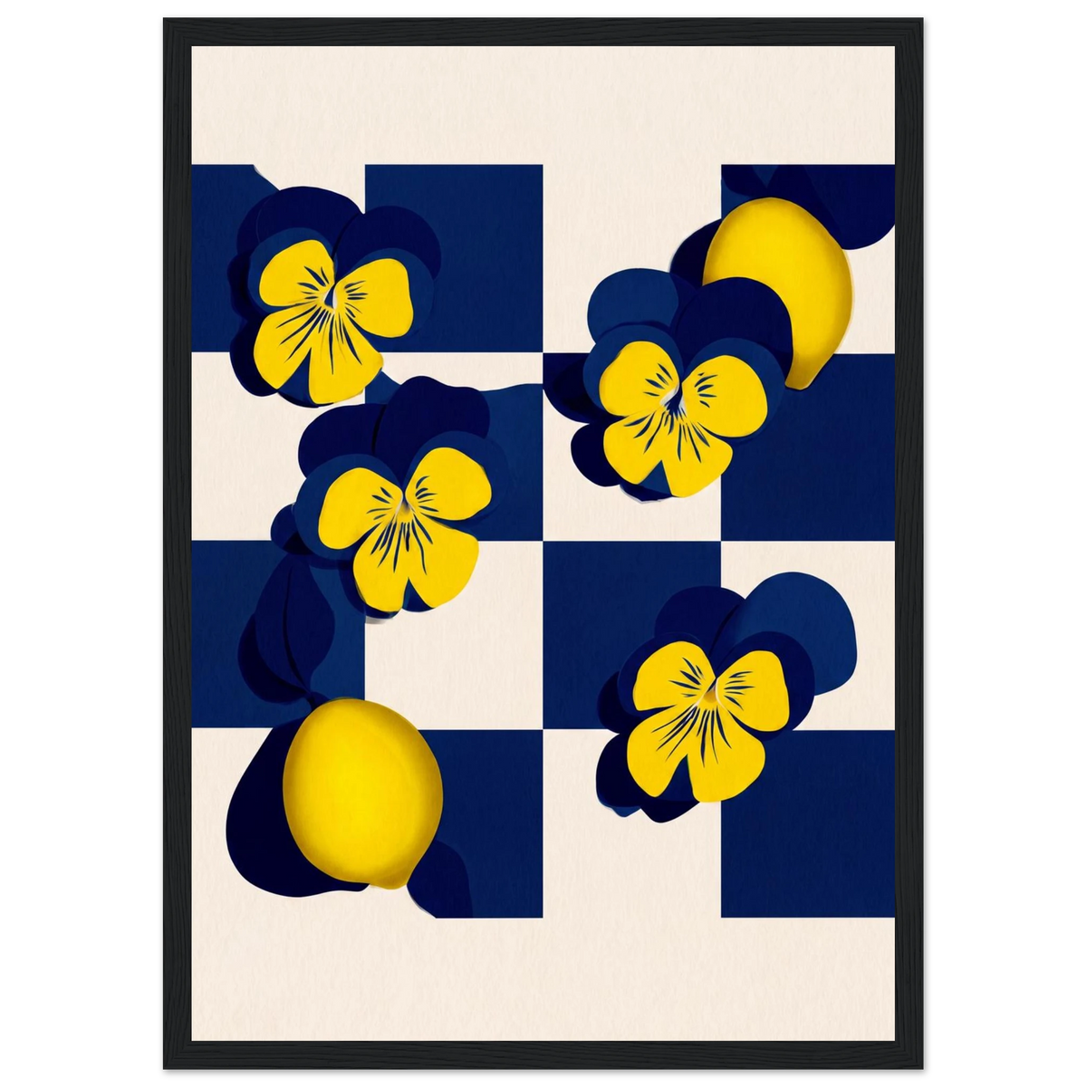 Rizen Life's Little Lemons - Premium Framed Wall Art