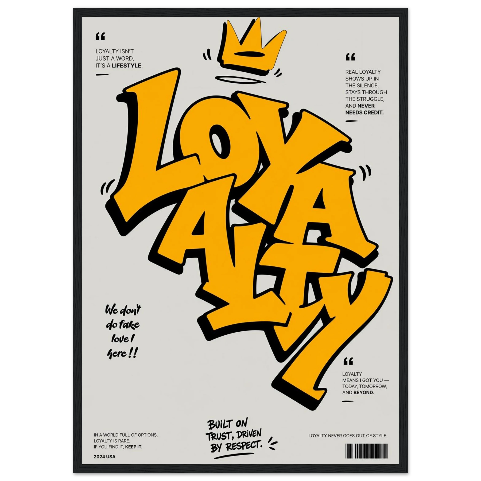 Rizen Loyalty - Premium Framed Wall Art