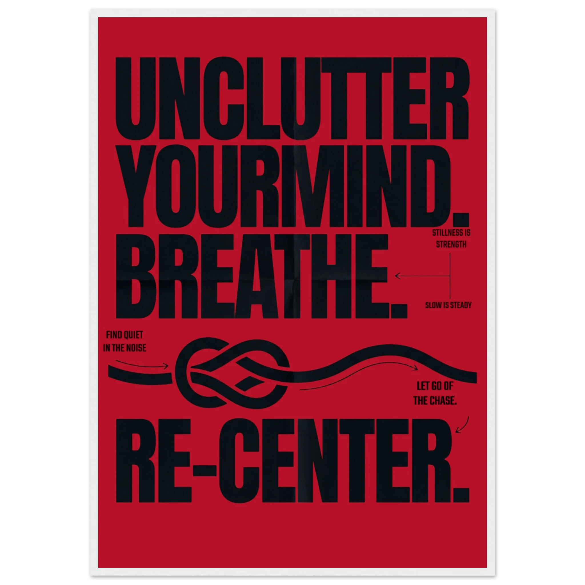 Rizen Unclutter - Premium Framed Wall Art
