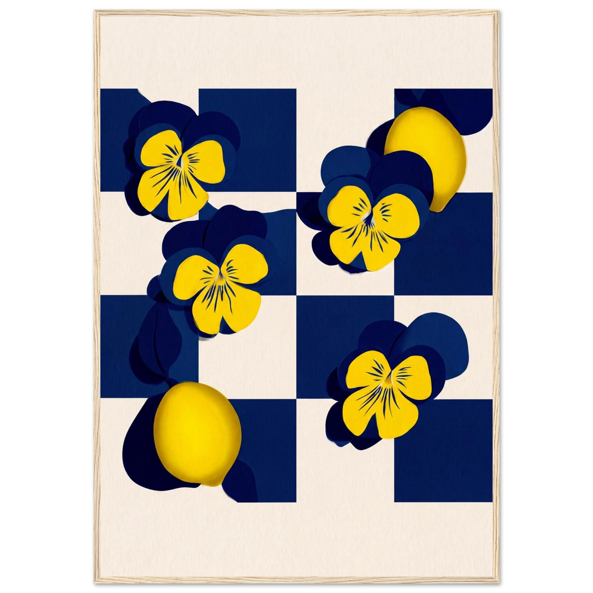 Rizen Life's Little Lemons - Premium Framed Wall Art