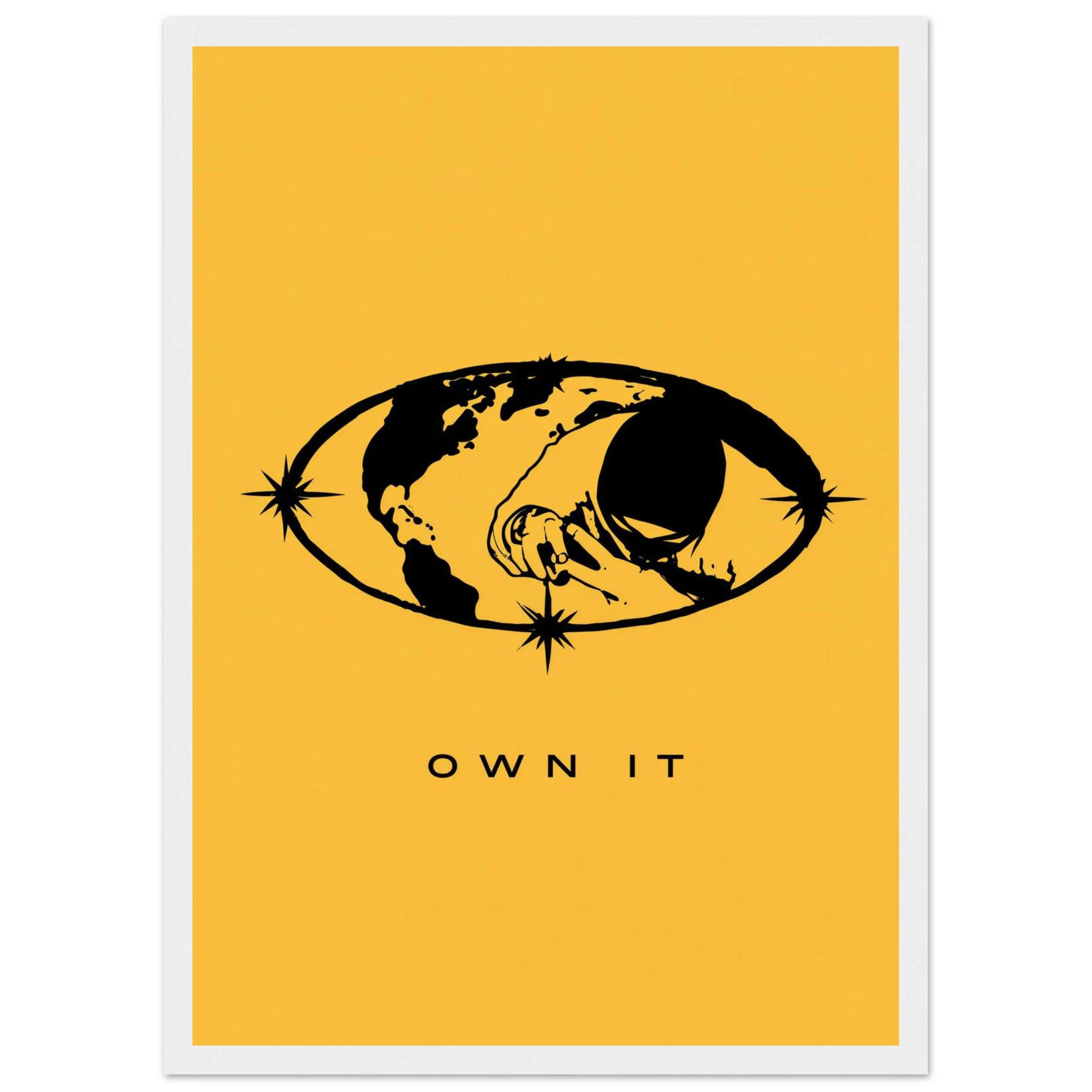 Rizen OWN IT - Premium Framed Wall Art
