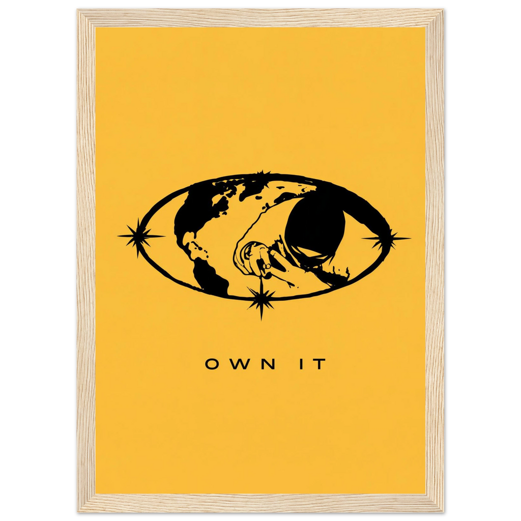 Rizen OWN IT - Premium Framed Wall Art