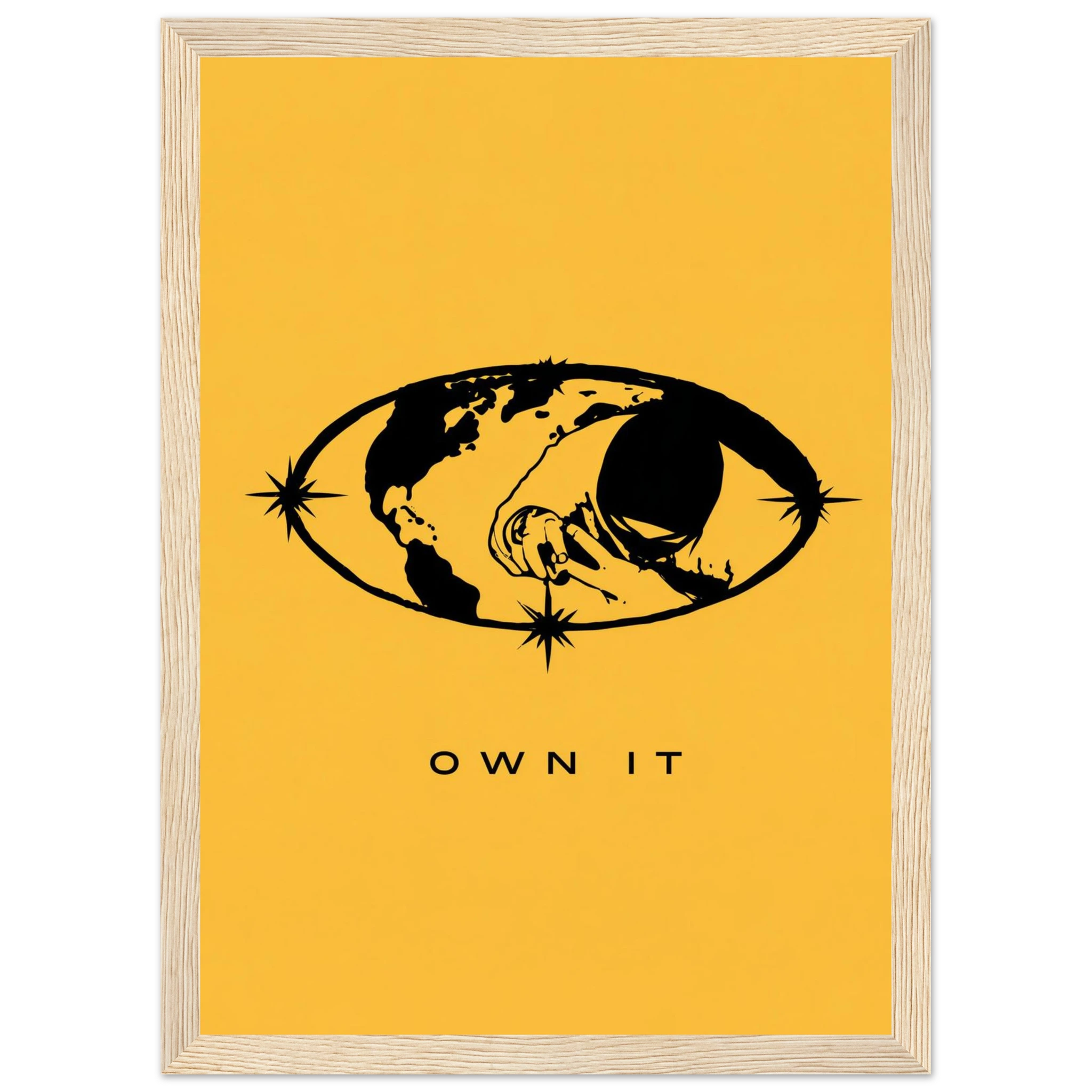 Rizen OWN IT - Premium Framed Wall Art
