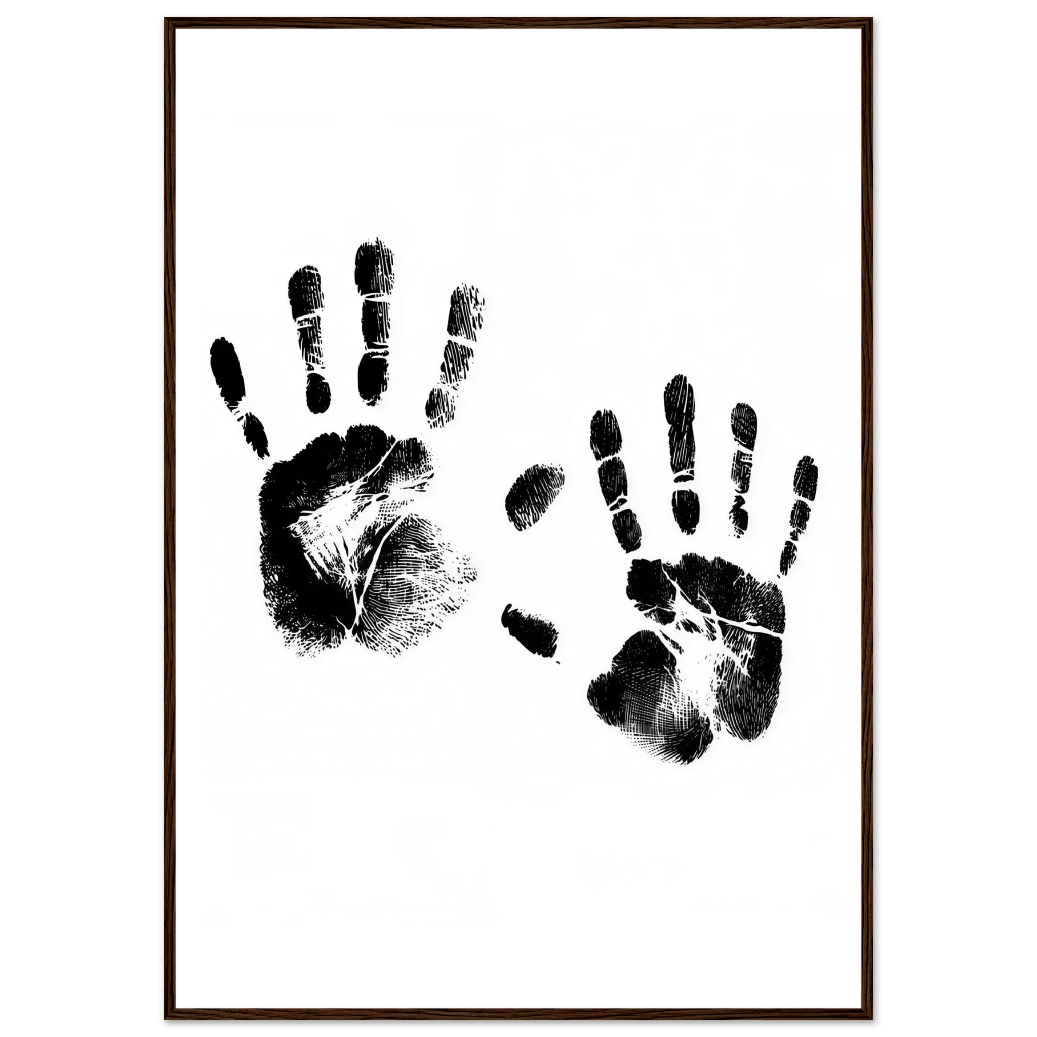 Rizen Memory of Hands - Premium Framed Wall Art