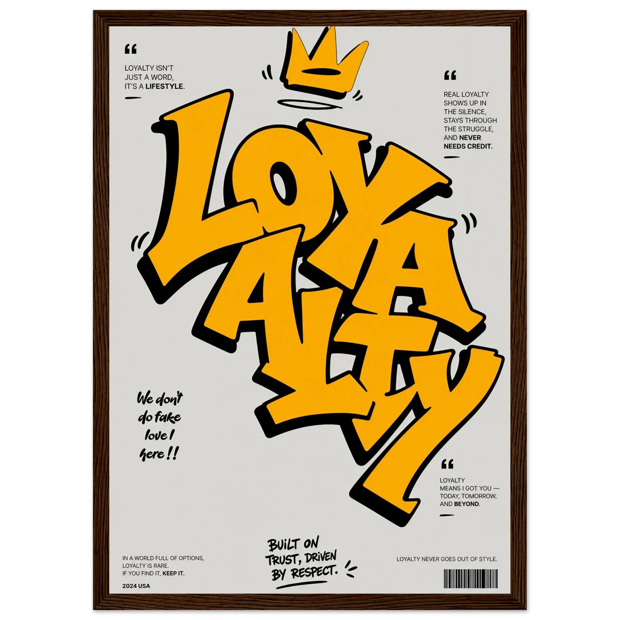 Rizen Loyalty - Premium Framed Wall Art